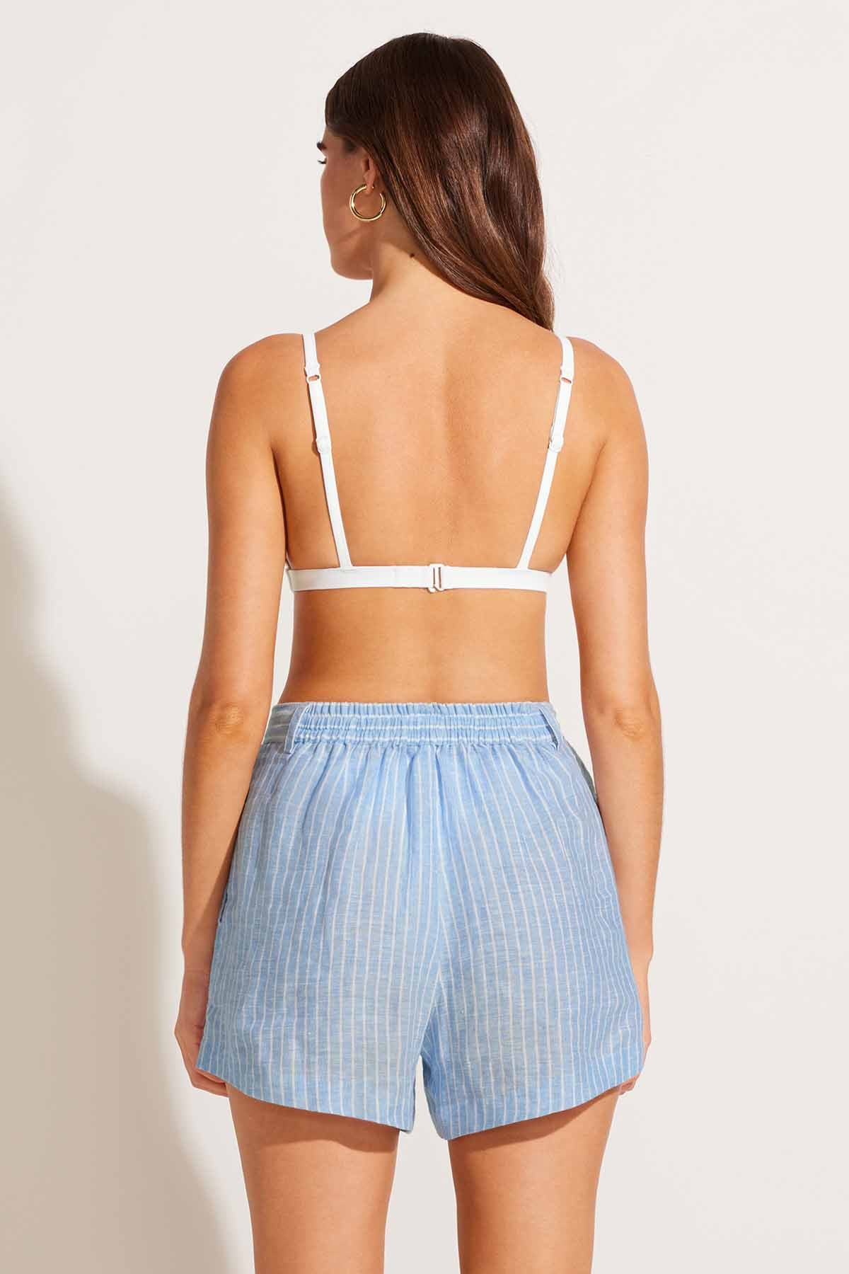 The Getaway Short - Summer Stripe EcoLinen - Image 6