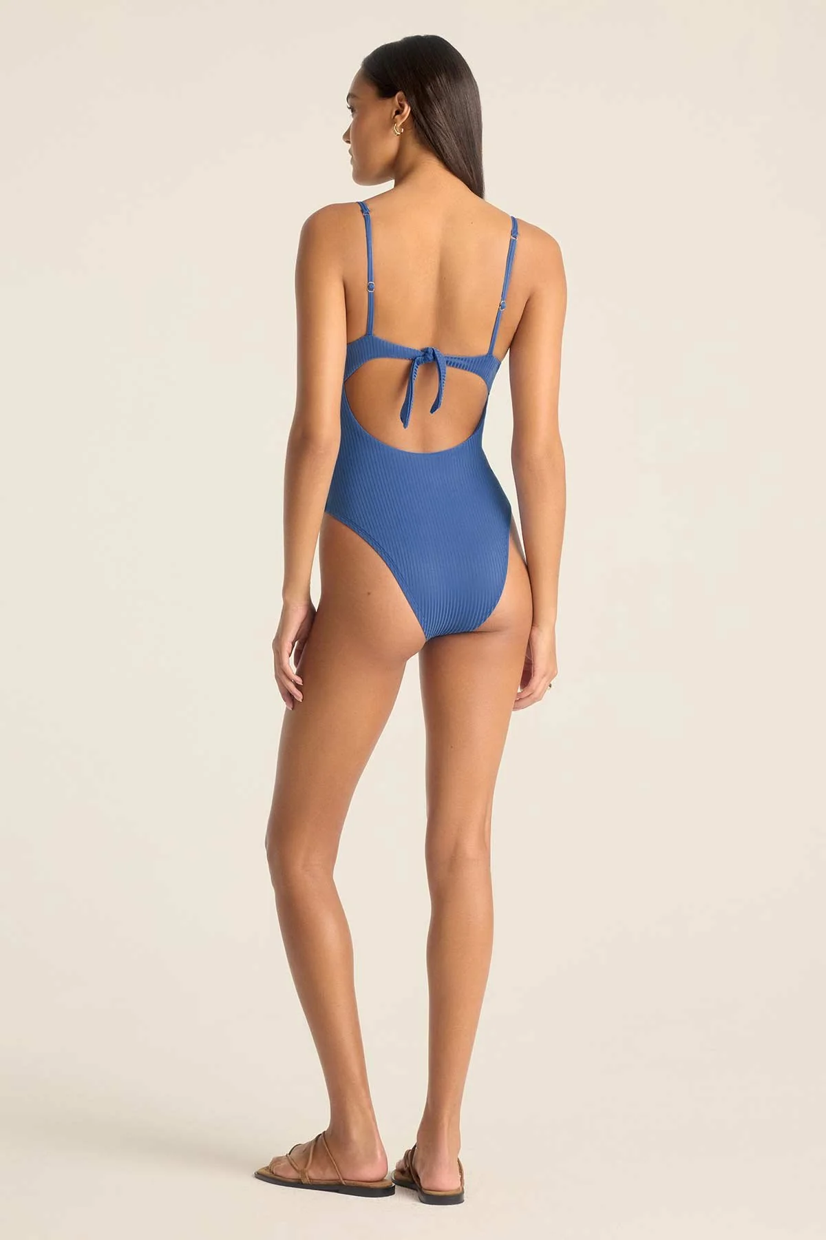 Ada Underwire One Piece - Chambray EcoRib - Image 3