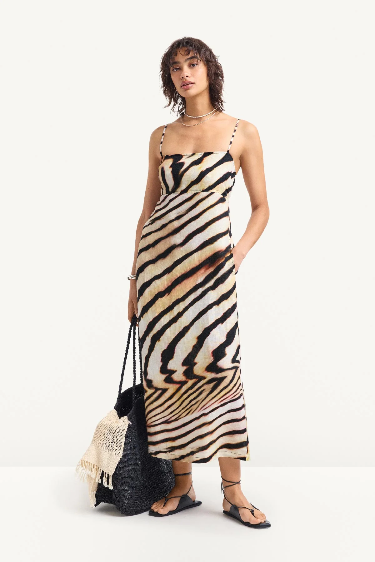 Arden Dress - Shell Stripe Linen - Image 3