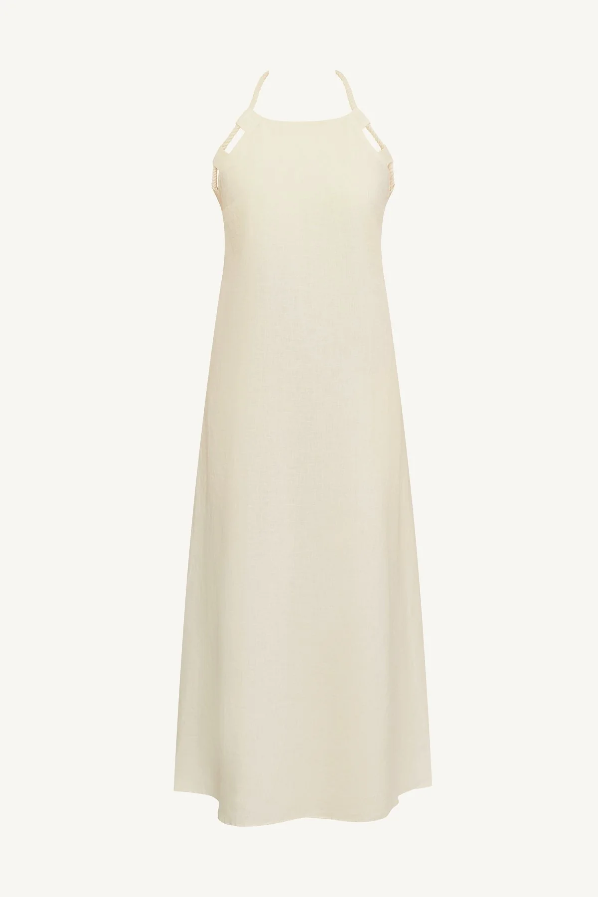 Avery Halter Dress - Oatmeal EcoLinen - Image 8