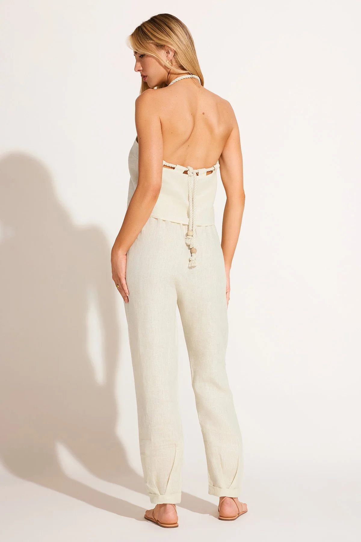 Avery Halter Top - Oatmeal EcoLinen - Image 3