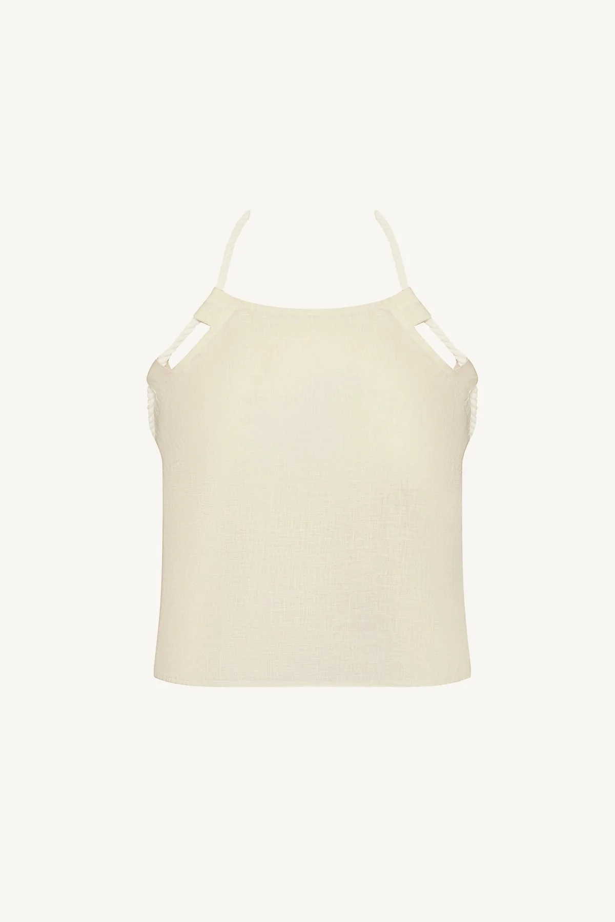 Avery Halter Top - Oatmeal EcoLinen - Image 5