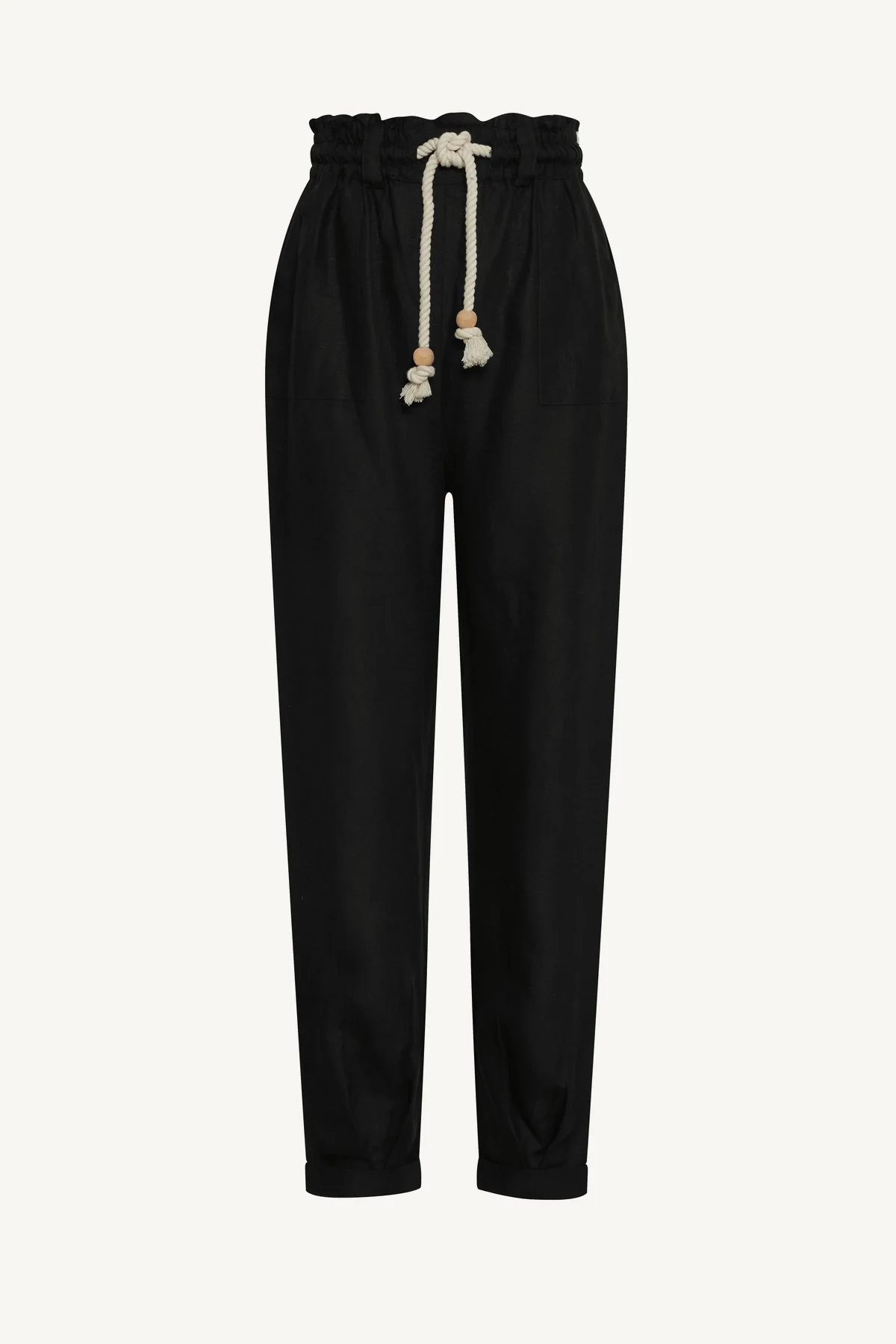 Avery Pant - Black EcoLinen - Image 5