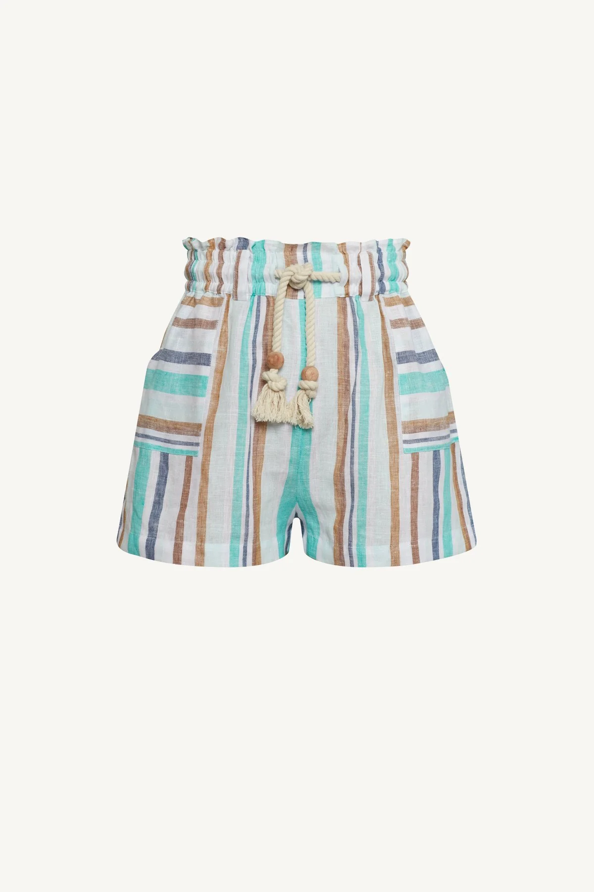 Avery Short - Tidal Stripe EcoLinen - Image 4