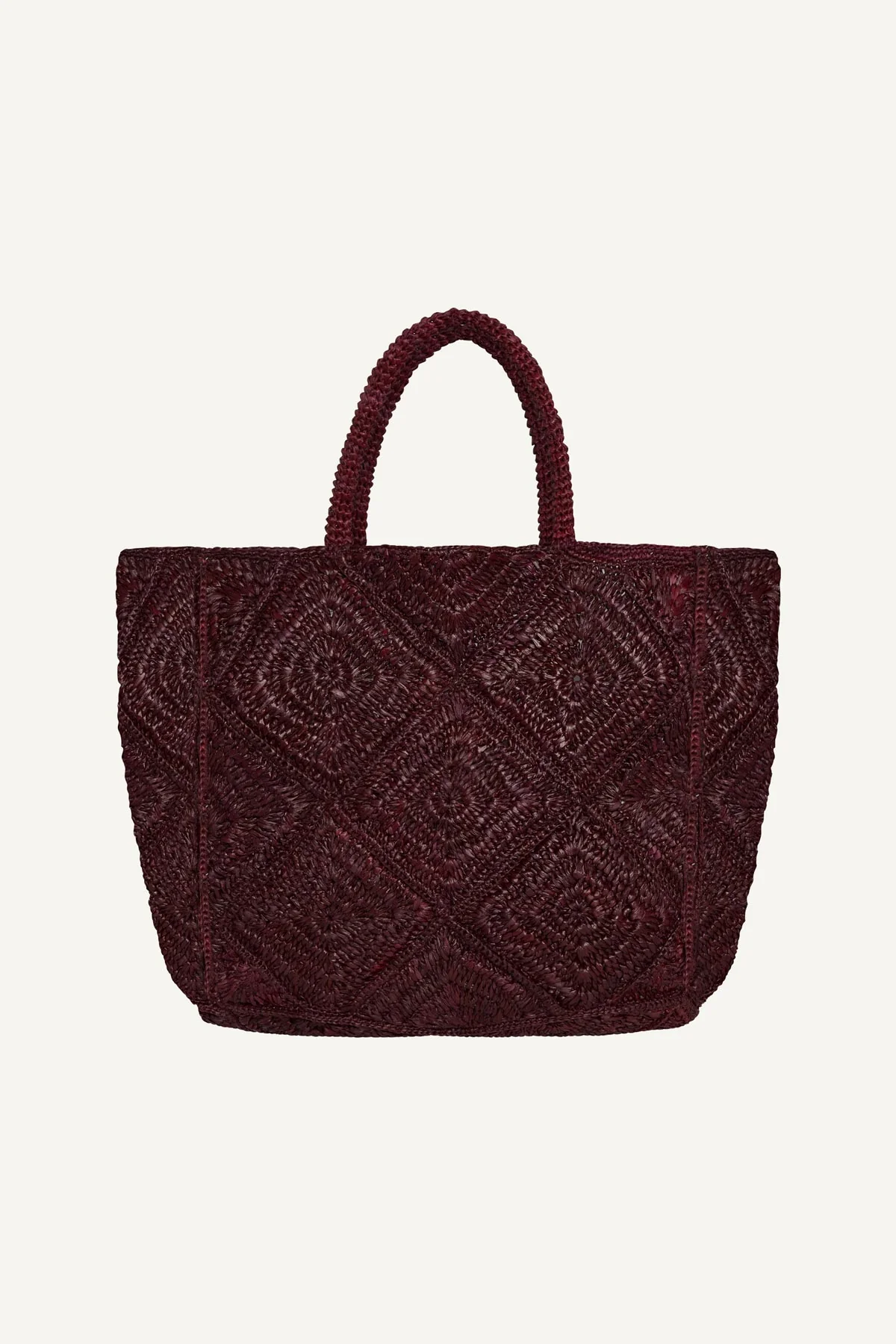 Cala Tote - Aubergine Raffia - Image 4