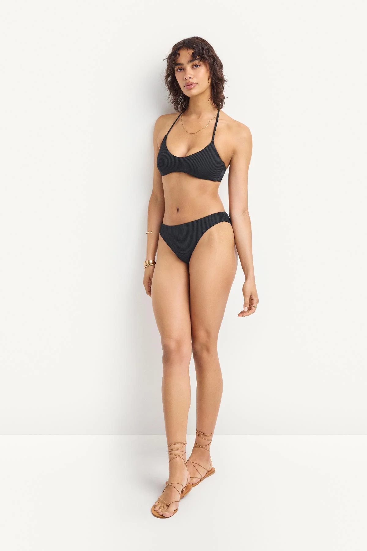 Cali High Leg Full Bottom - Black EcoRib - Image 4