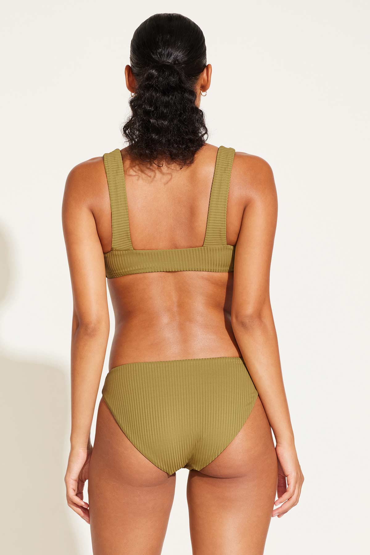 Cali High Leg Full Bottom - Avocado EcoRib - Image 4