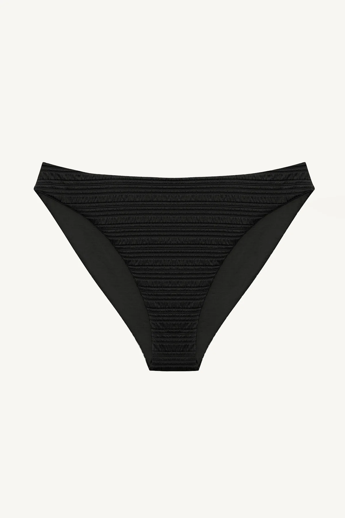 Cali High Leg Full Bottom - Black Seersucker Stripe - Image 6