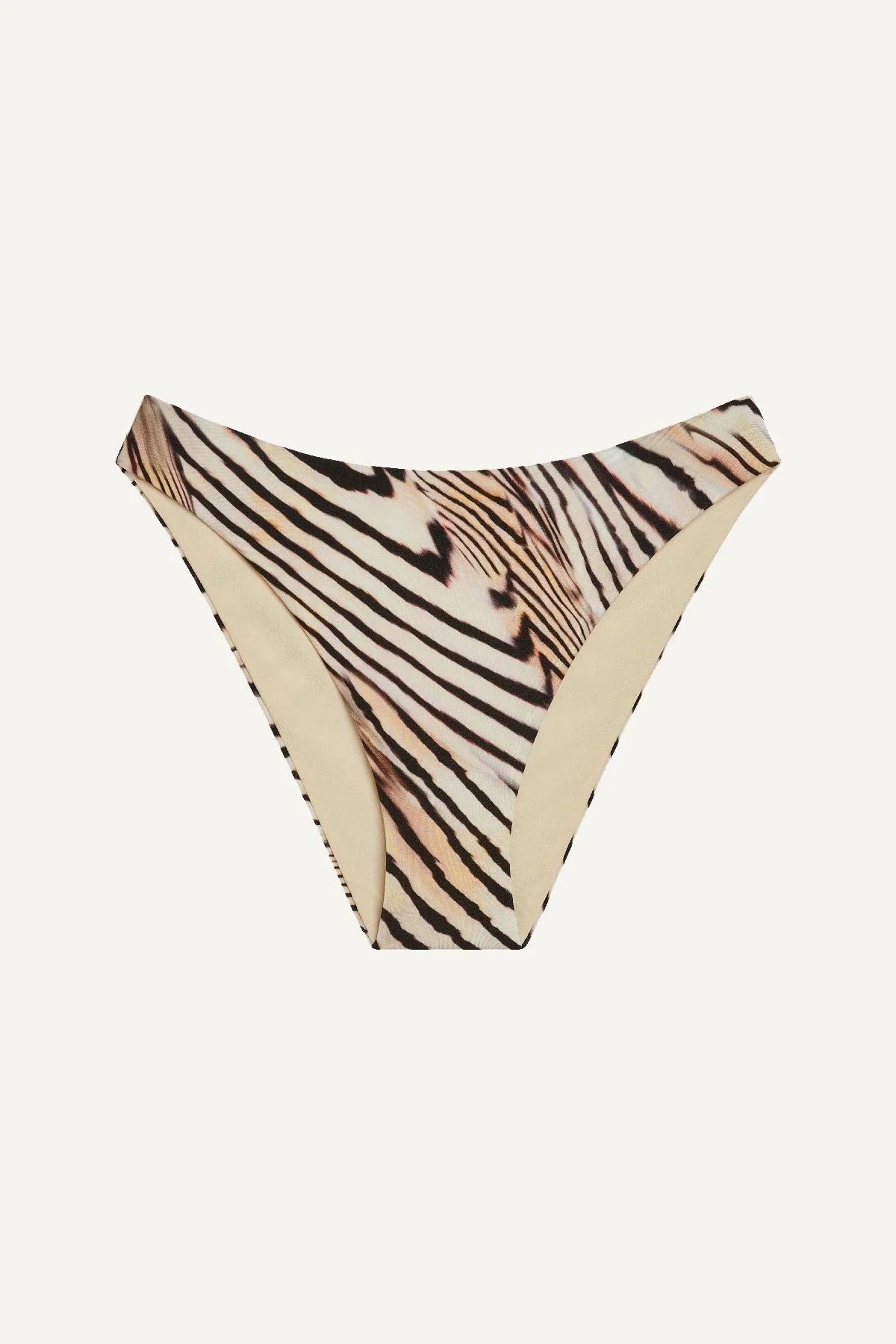 Cali High Leg Full Bottom - Shell Stripe EcoShimmer - Image 6