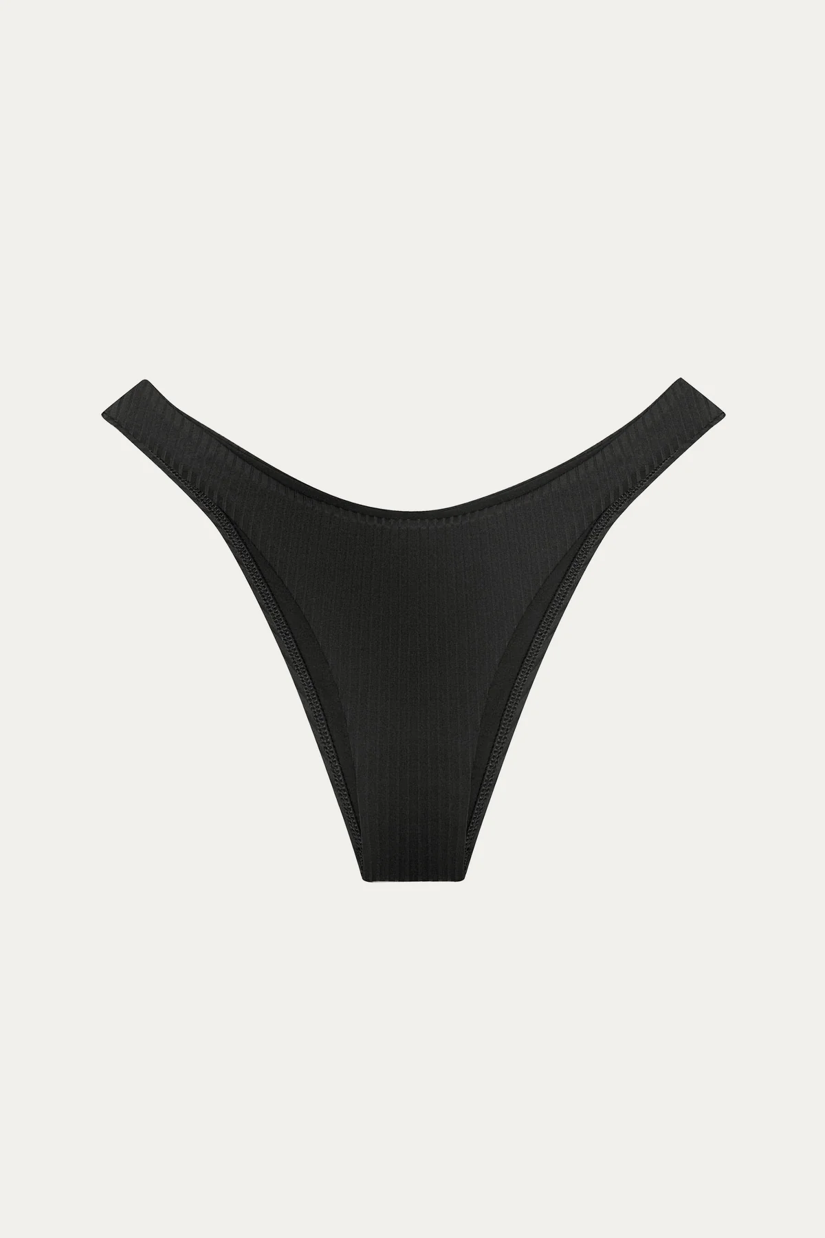 California High Leg Bottom - Black EcoRib - Image 10