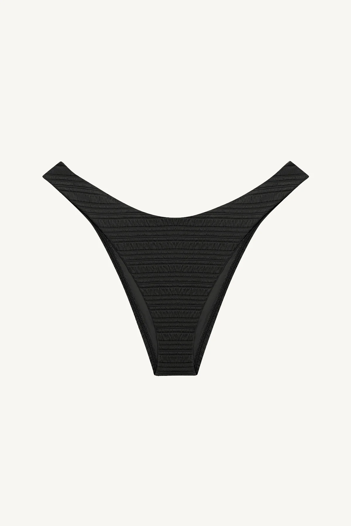 California High Leg Bottom - Black Seersucker Stripe - Image 7