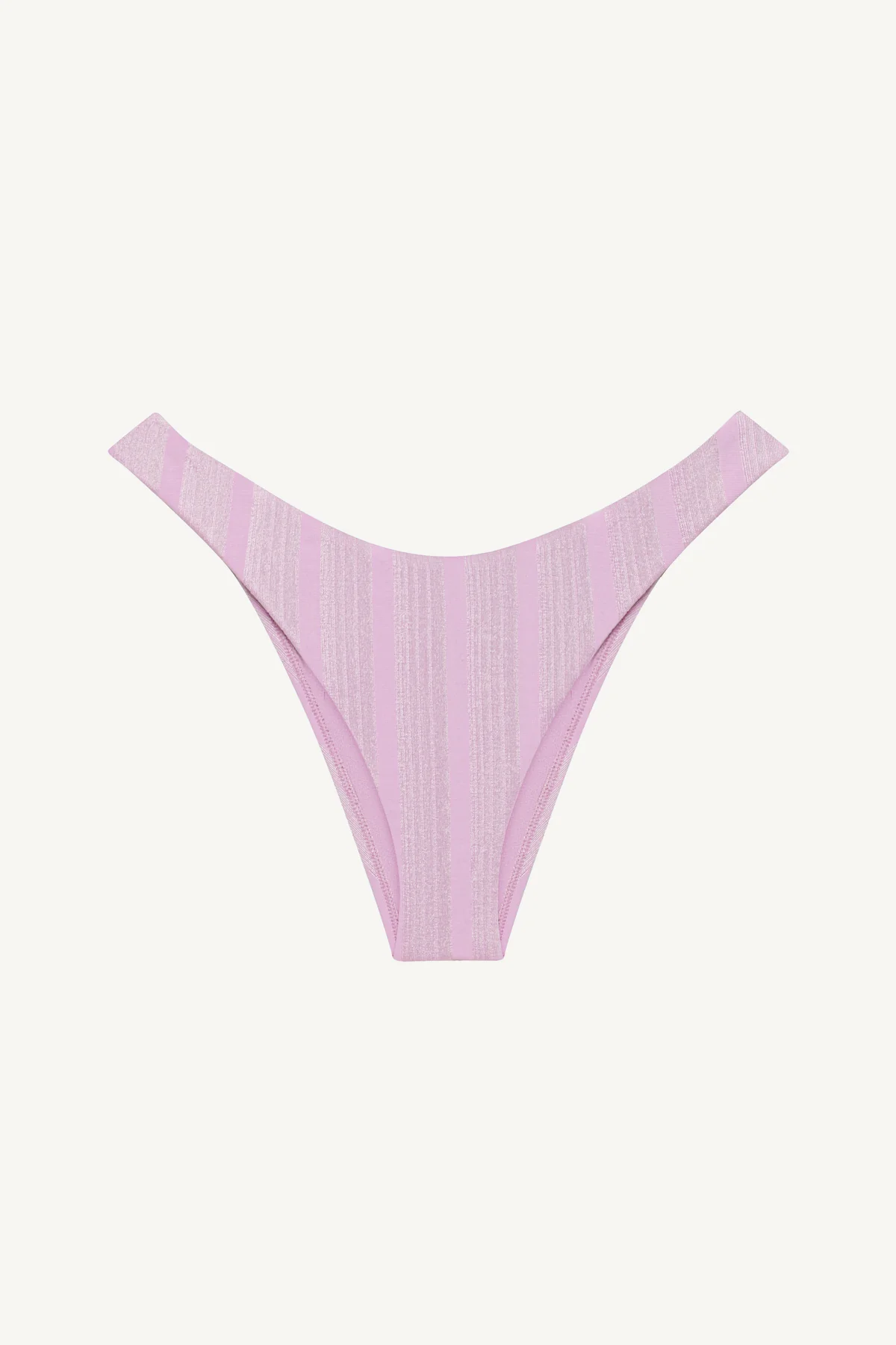 California High Leg Bottom - Orchid Shiny Stripe - Image 7
