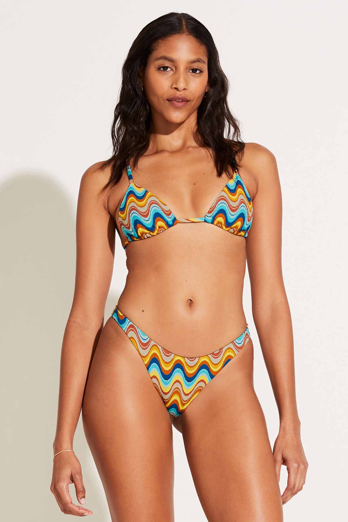 California High Leg Bottom - Retro Wave Yarn Dye - Image 2