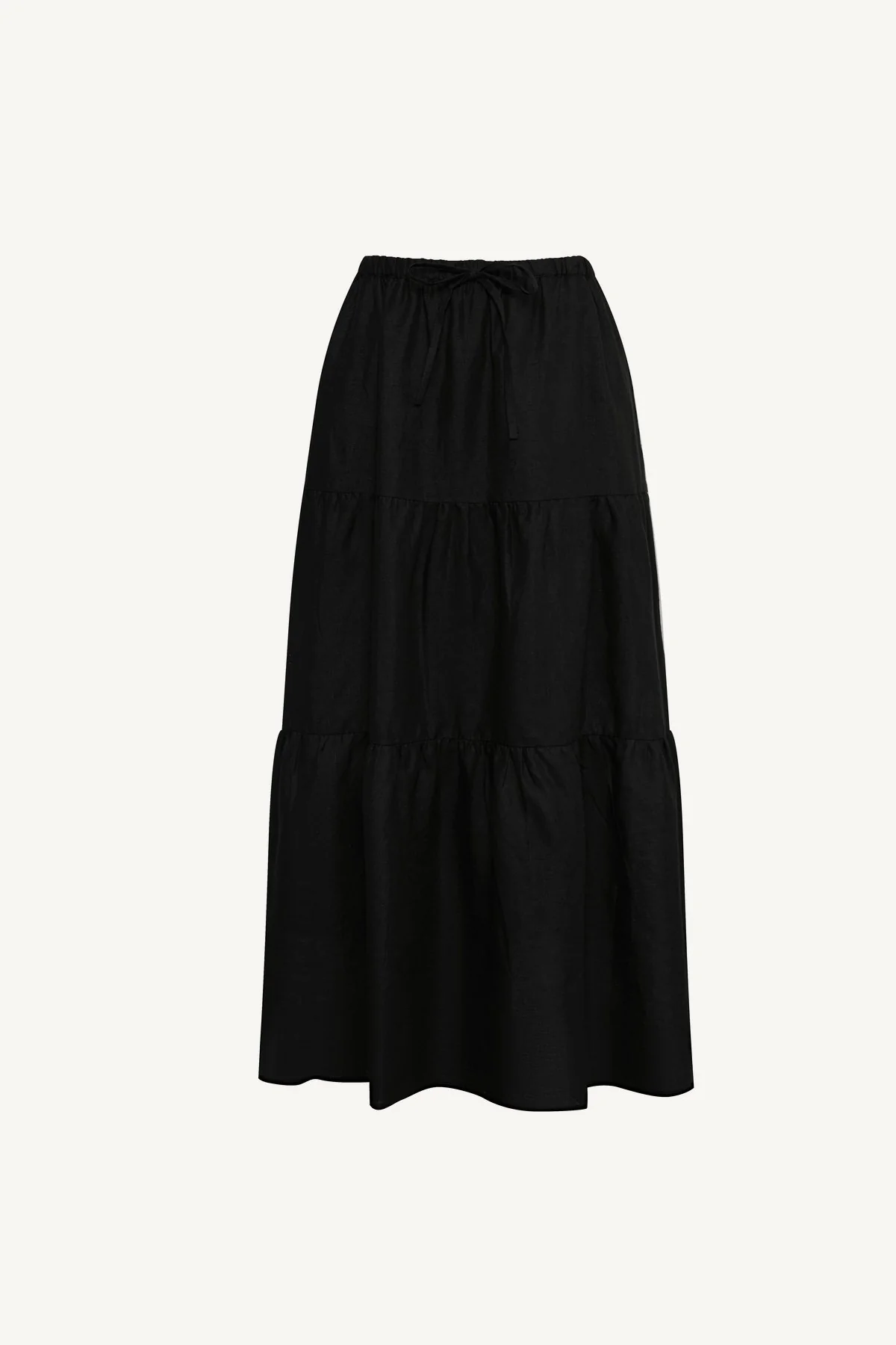 Canyon Skirt - Black EcoLinen - Image 5