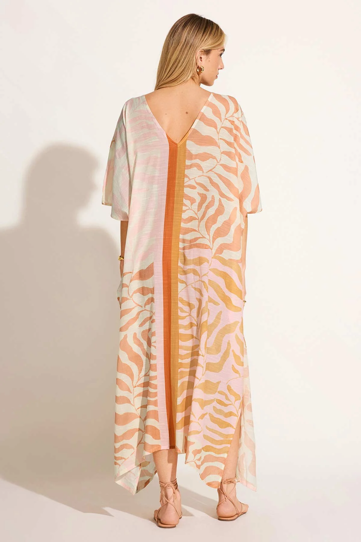 Cerise Caftan - Gold Coast Cotton Cupro - Image 4