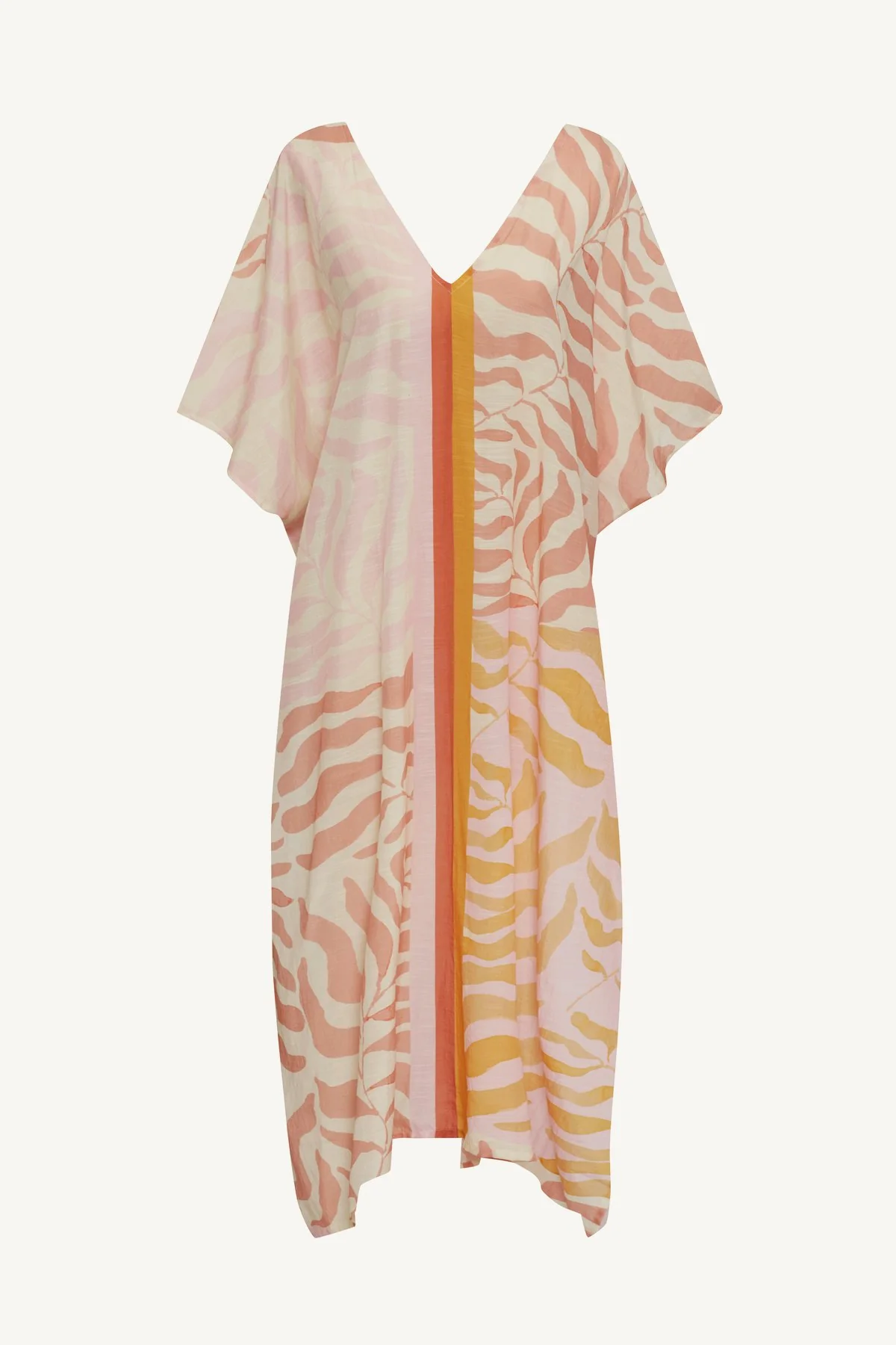 Cerise Caftan - Gold Coast Cotton Cupro - Image 5