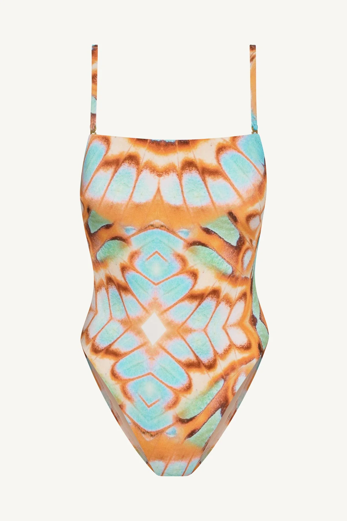 Classic Bandeau One Piece - Malachite Butterfly EcoShimmer - Image 6