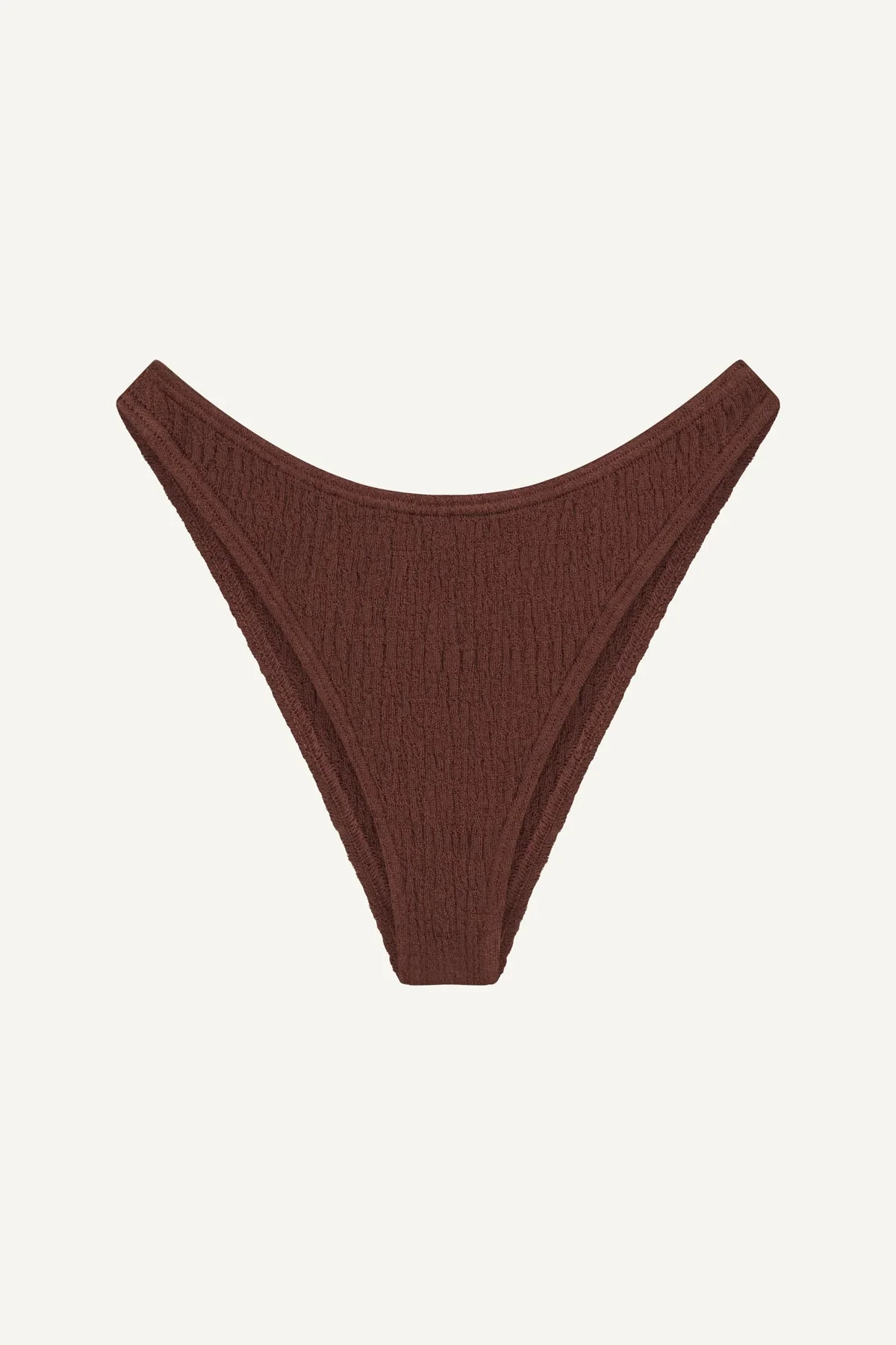 Coast Cotton Bralette Bikini Set - Coffee - Image 8