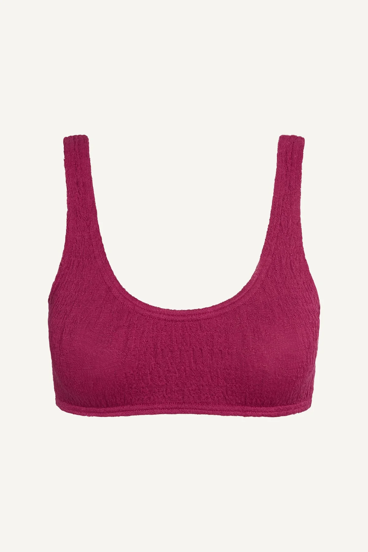 Coast Cotton Bralette Bikini Set - Ruby - Image 7