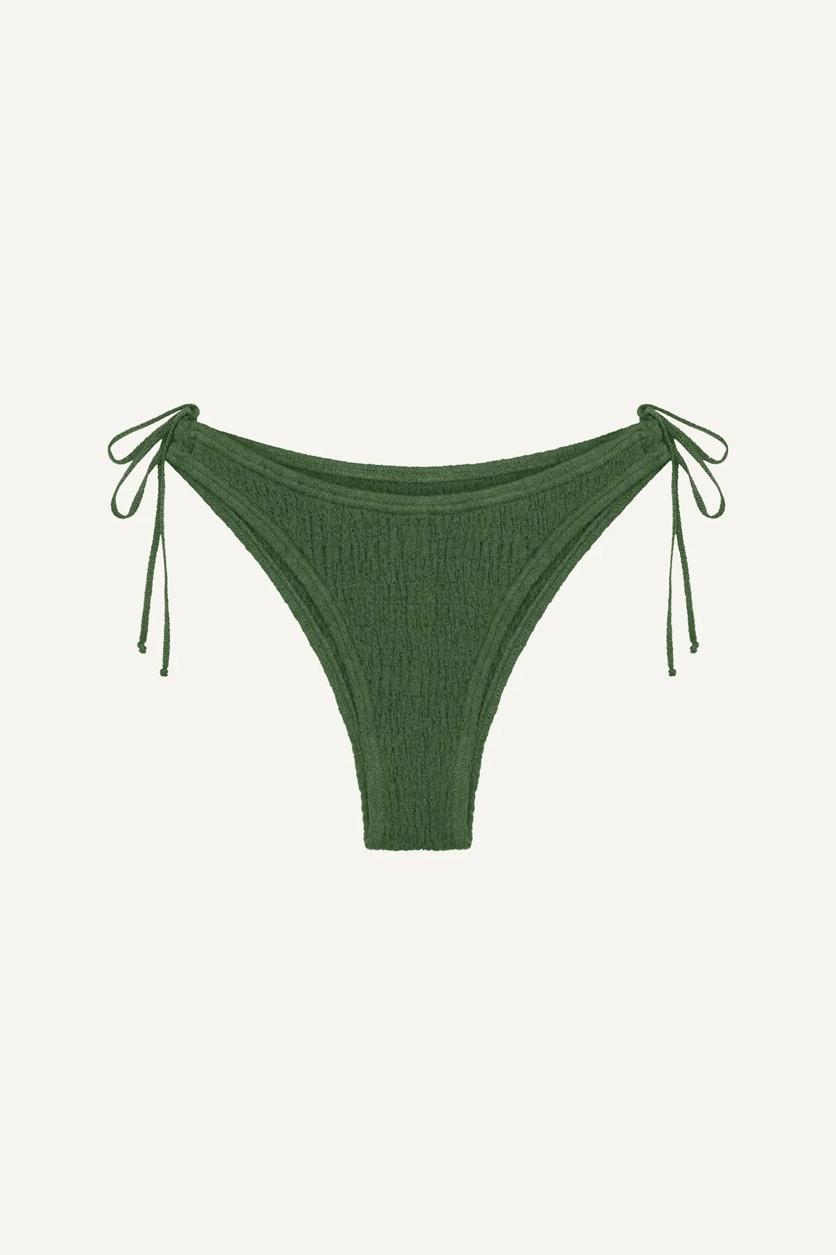 Coast Cotton Halter Bikini Set - Dark Sage - Image 8