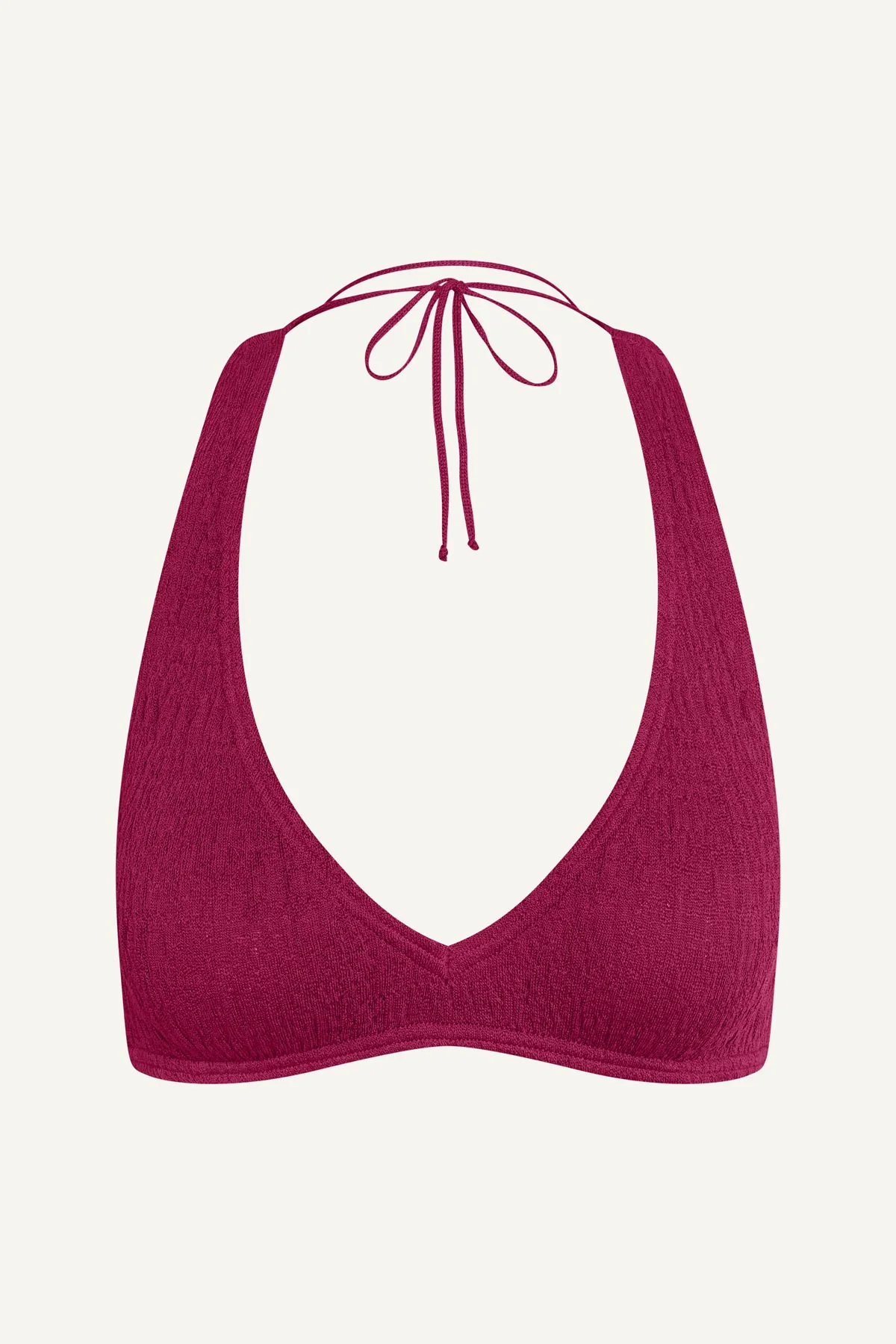 Coast Cotton Halter Bikini Set - Ruby - Image 7