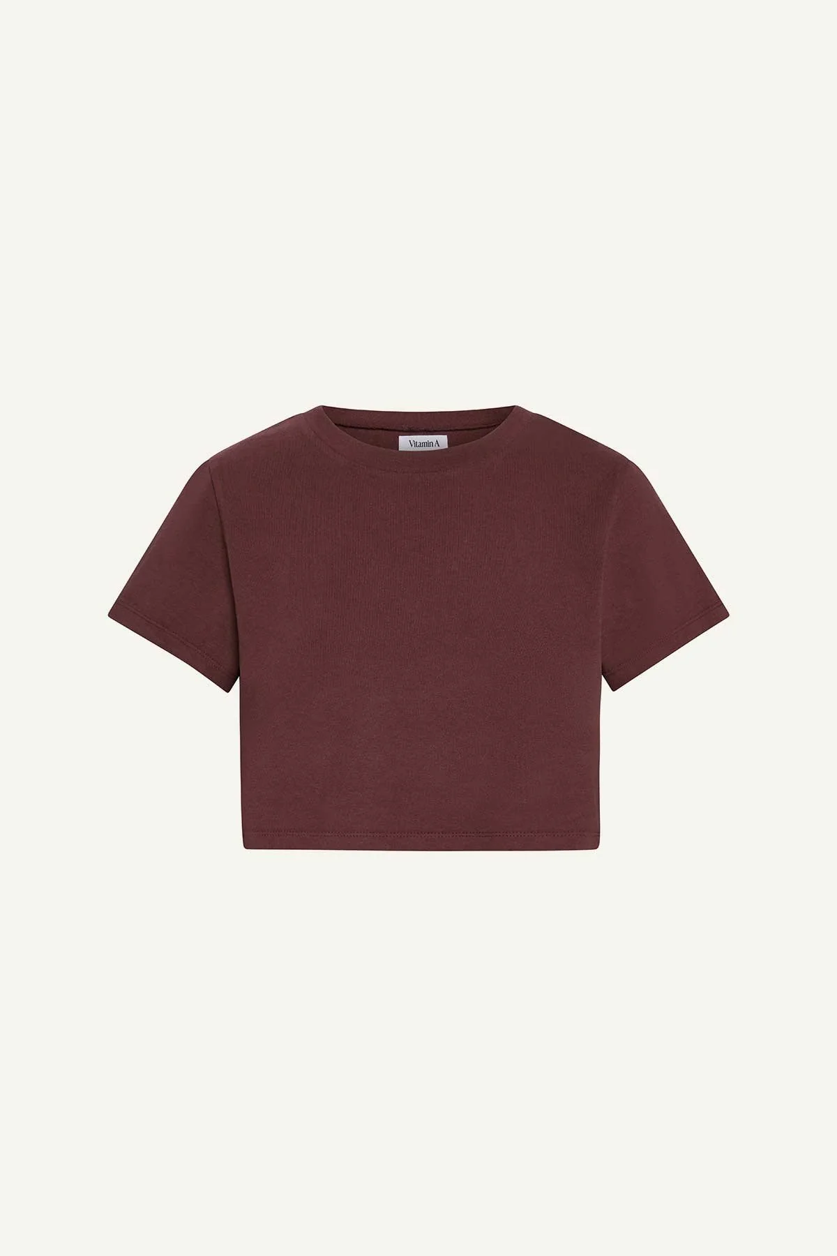 Coast Fitted Crop Shirt - Crushed Berry Cotton Jersey - Image 7
