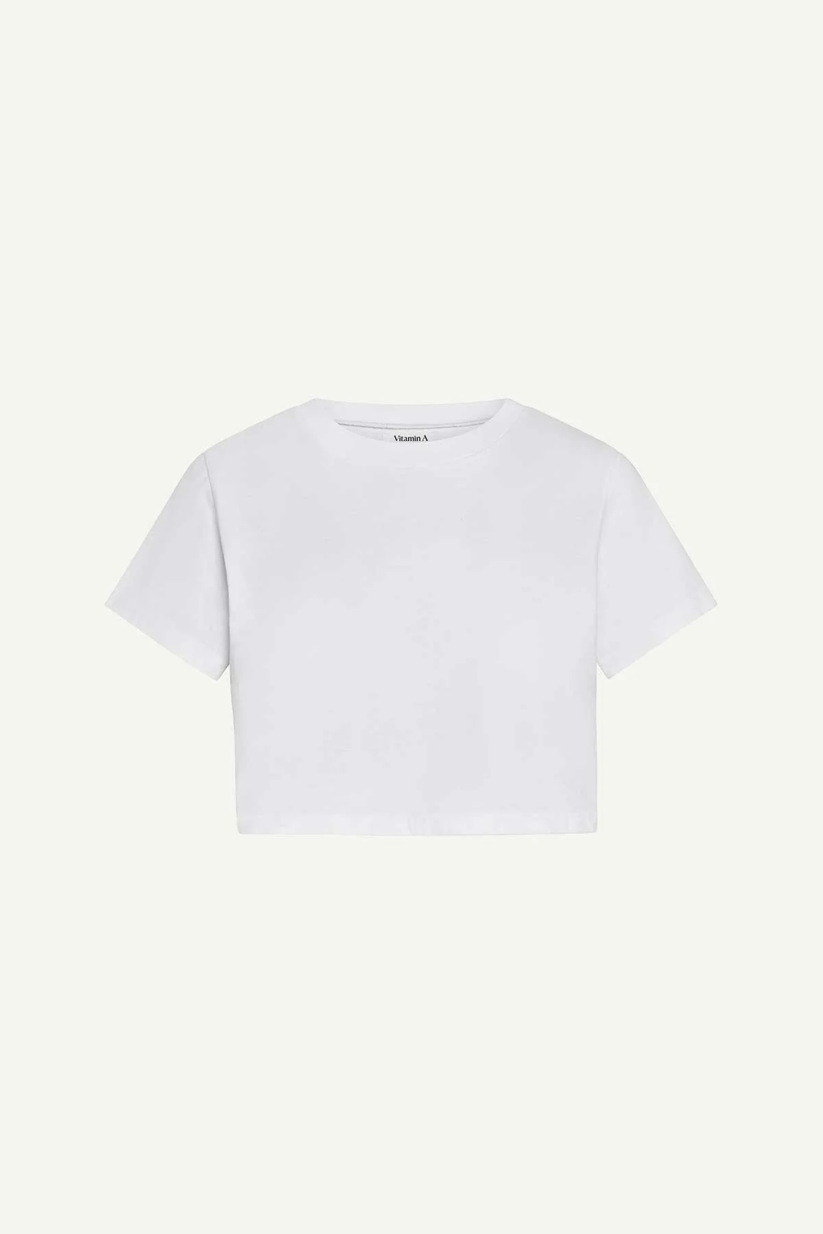 Coast Fitted Crop Shirt - White Cotton Jersey - Image 8
