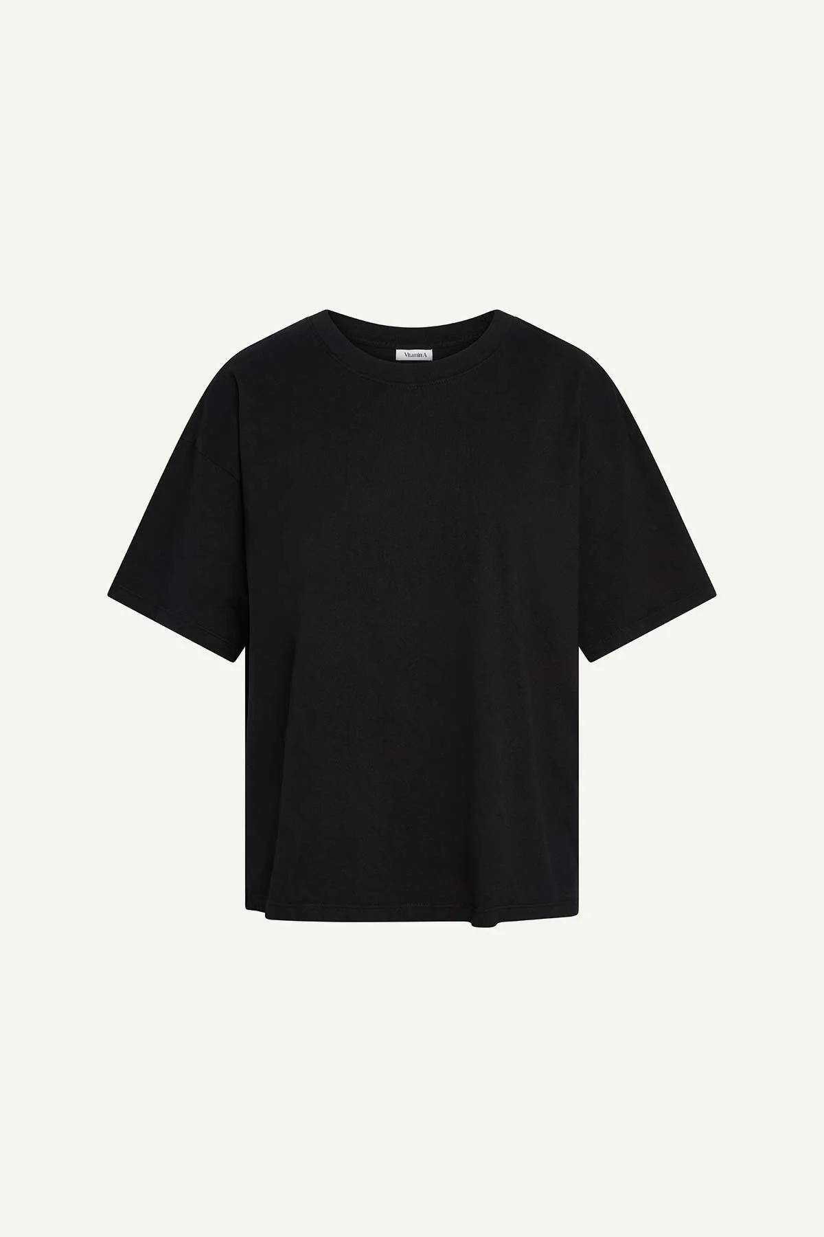 Coast Oversized Boyfriend Tee - Black Cotton Jersey - Image 5