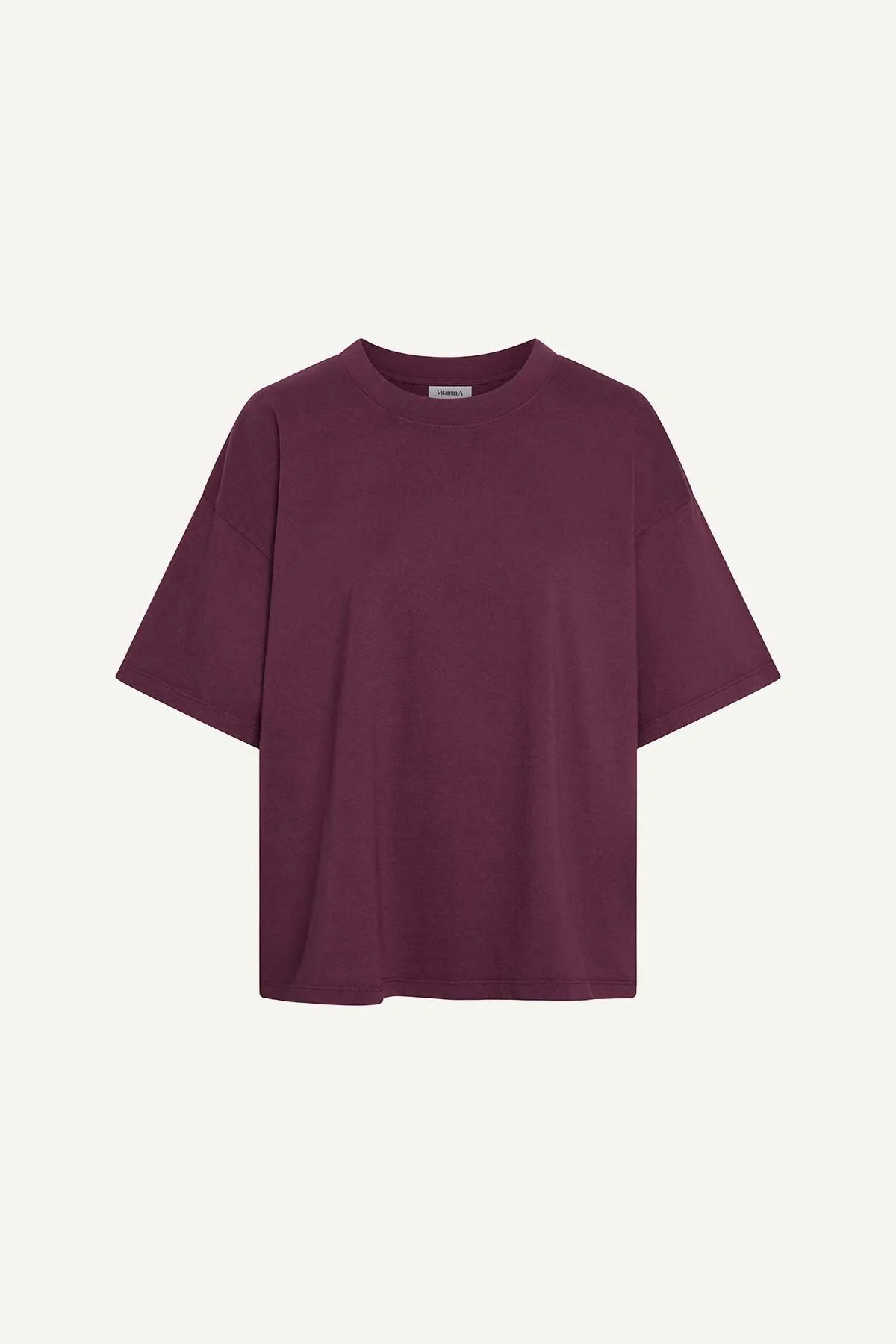 Coast Oversized Boyfriend Tee - Crushed Berry Cotton Jersey - Image 5