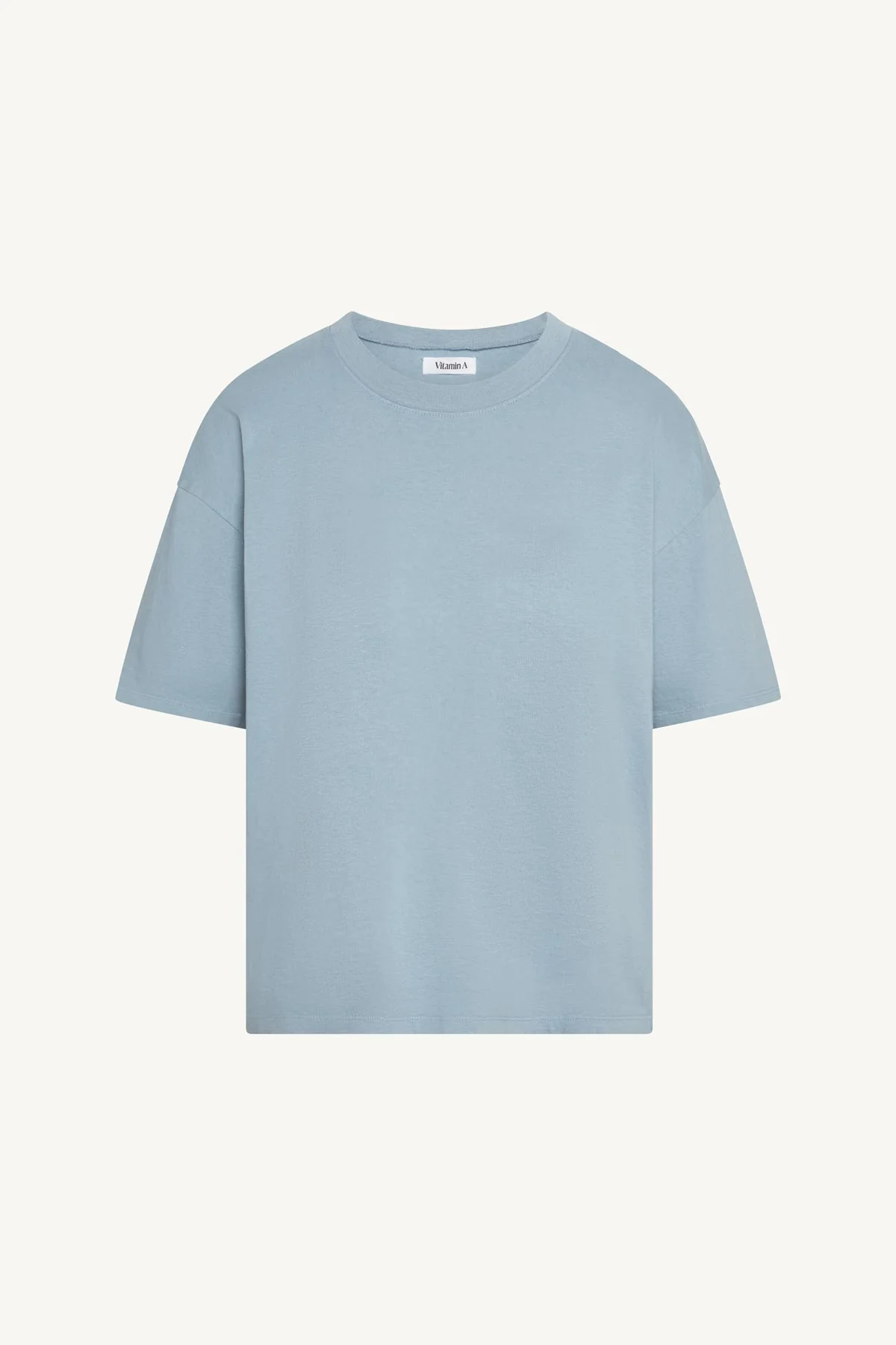 Coast Oversized Boyfriend Tee - Dusk Blue Cotton Jersey - Image 5