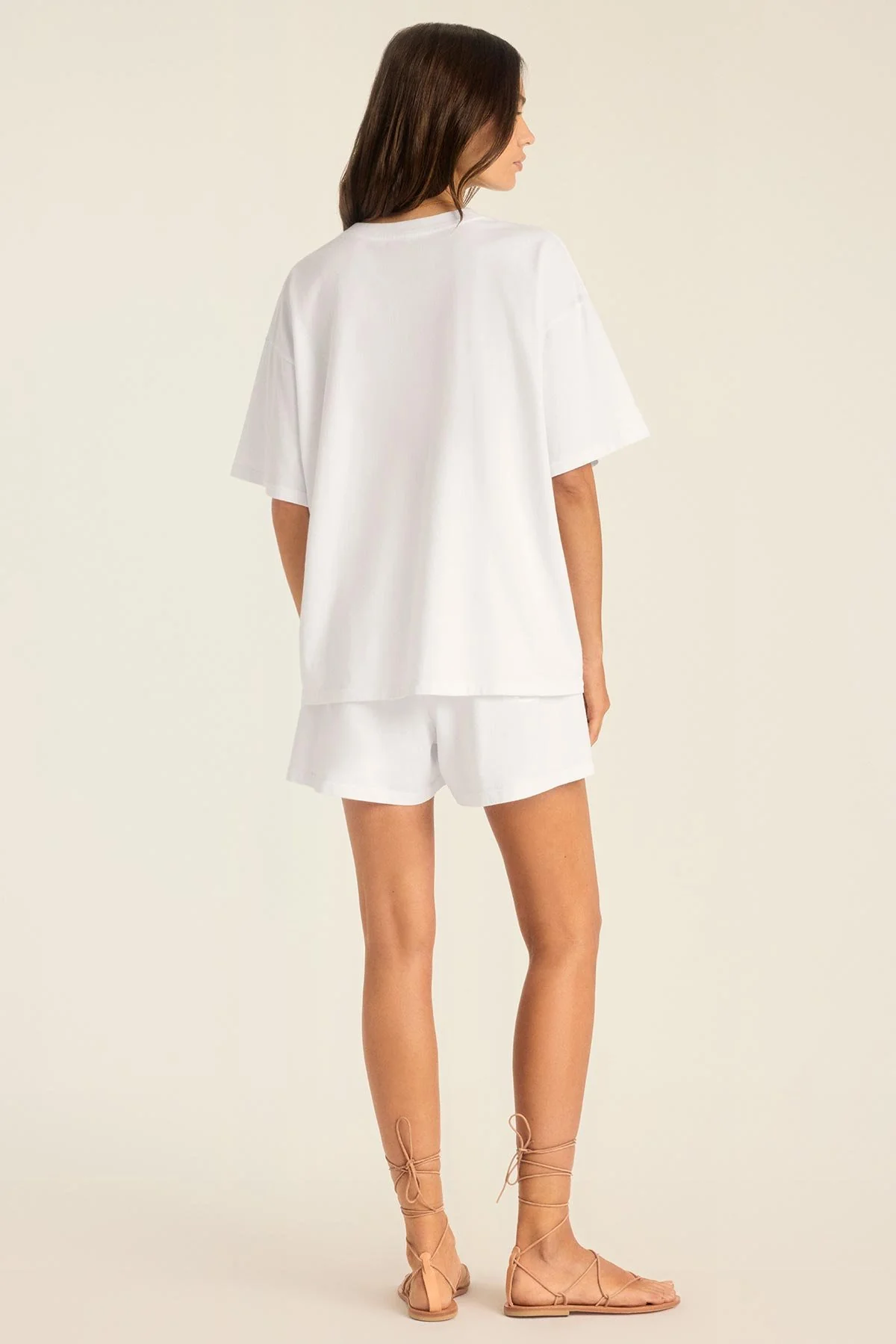 Coast Oversized Boyfriend Tee - White Cotton Jersey - Image 4