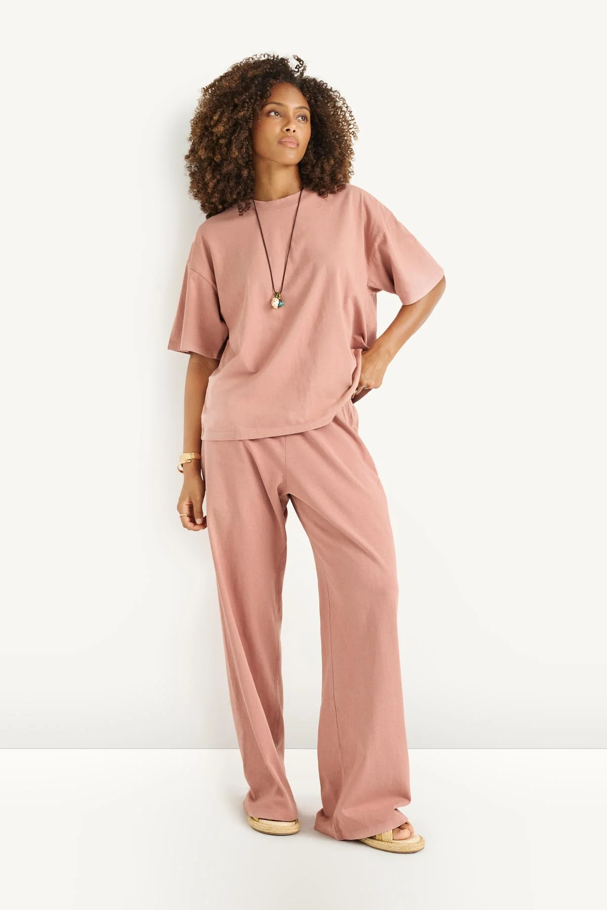 Coast Pant - Desert Rose Cotton Jersey - Image 2