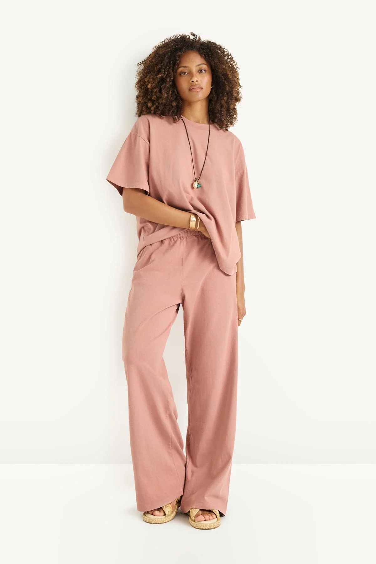 Coast Pant - Desert Rose Cotton Jersey - Image 3