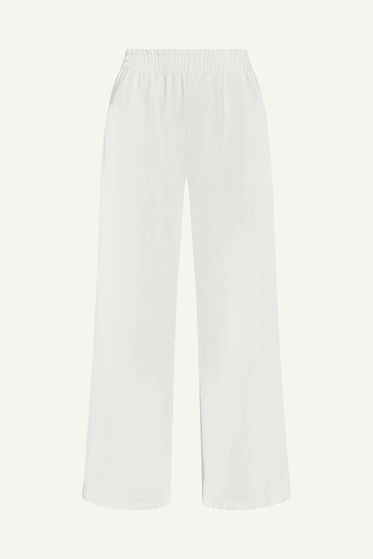 Coast Pant - White Cotton Jersey - Image 6