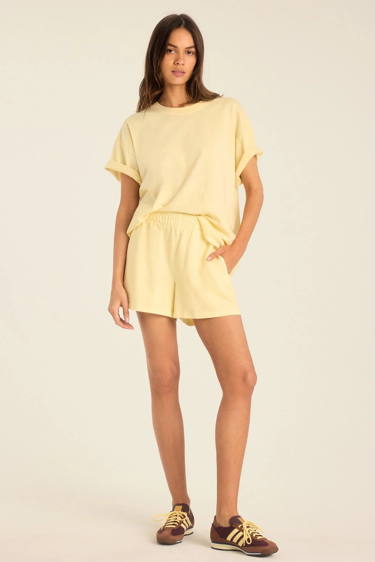 Coast Short - Buttercream Cotton Jersey