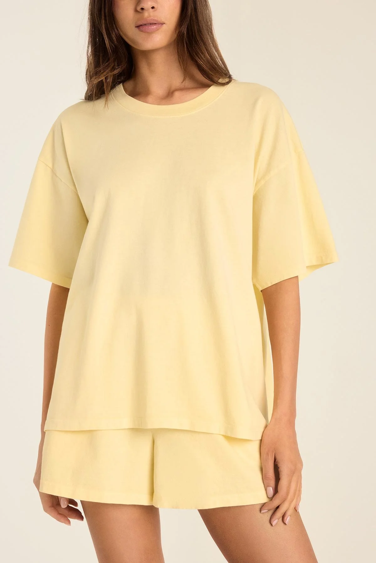 Coast Short - Buttercream Cotton Jersey - Image 3