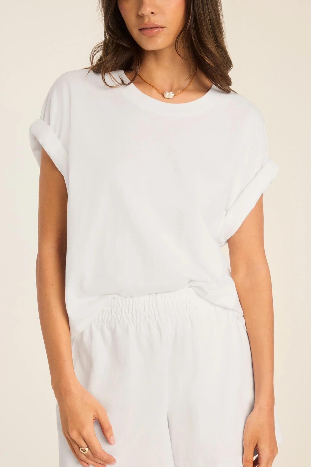 Coast Short - White Cotton Jersey - Image 4
