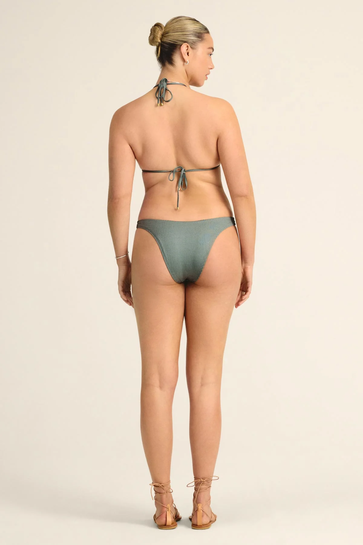 California High Leg Bottom - Sea Green EcoRib - Image 13