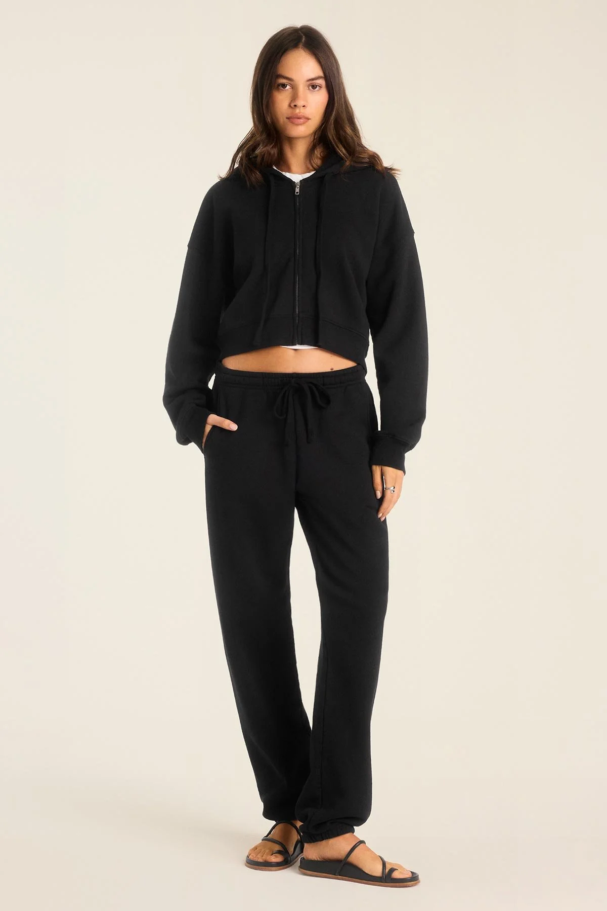 Dawn Classic Sweatpant - Black French Terry - Image 4