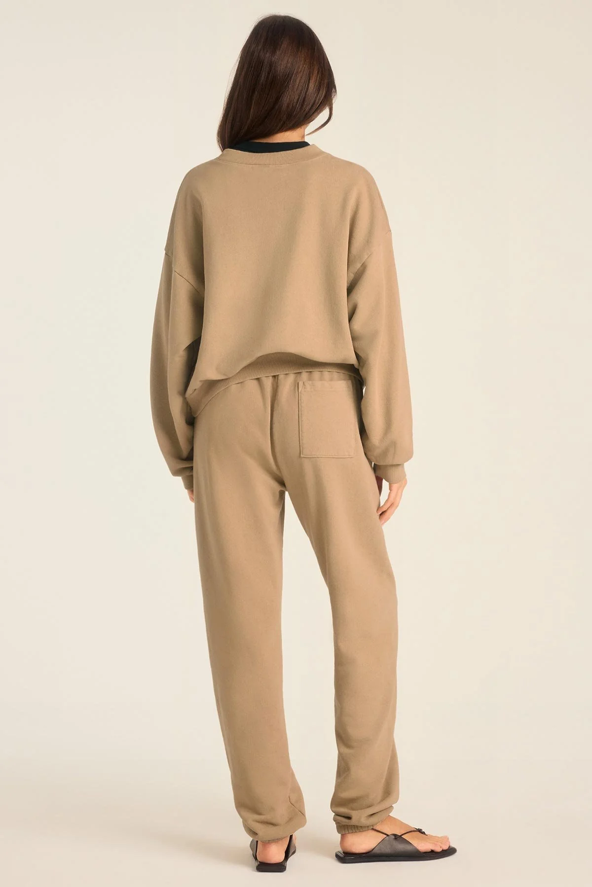Dawn Crewneck - Latte French Terry - Image 3