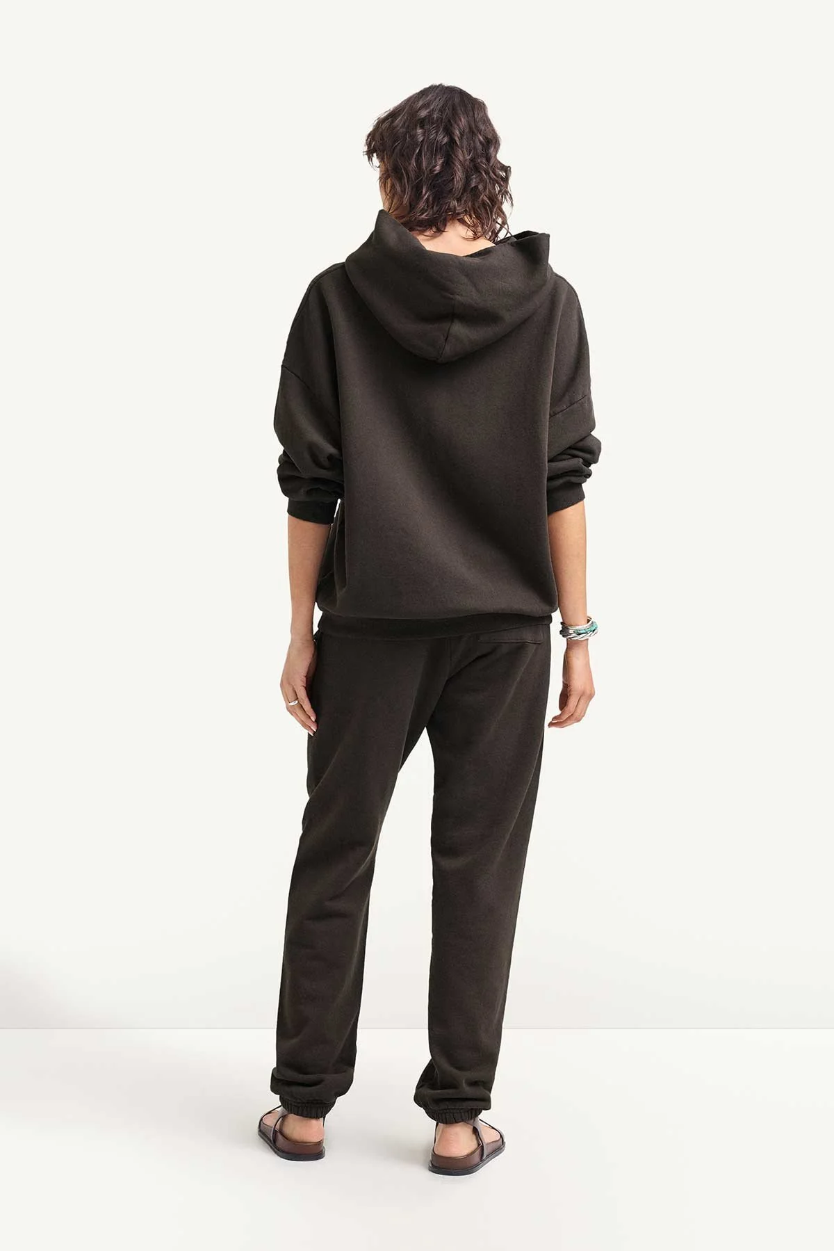 Dawn Oversized Hooded Sweatshirt - Deep Earth Dawn French Terry - Image 4