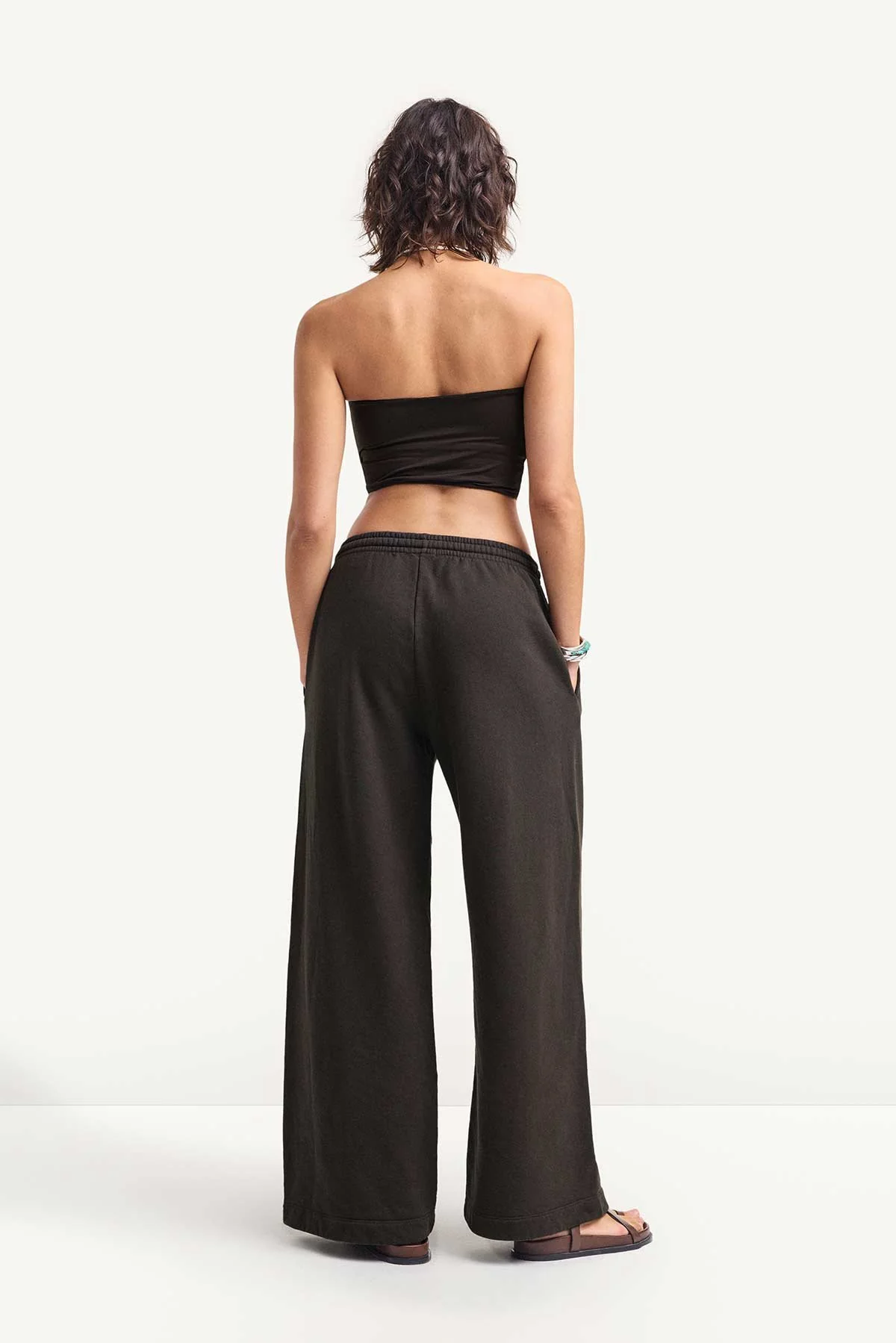 Dawn Wide Leg Pant - Deep Earth Dawn French Terry - Image 5