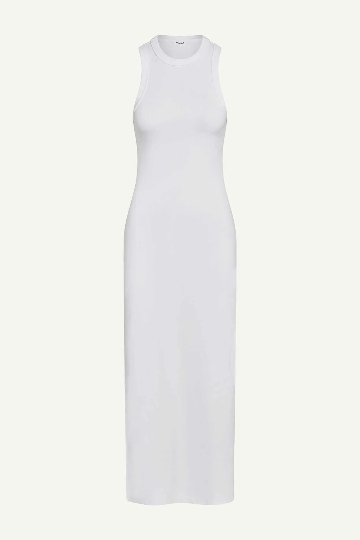 Daybreak Essential Midi Dress - White Cotton Rib - Image 6