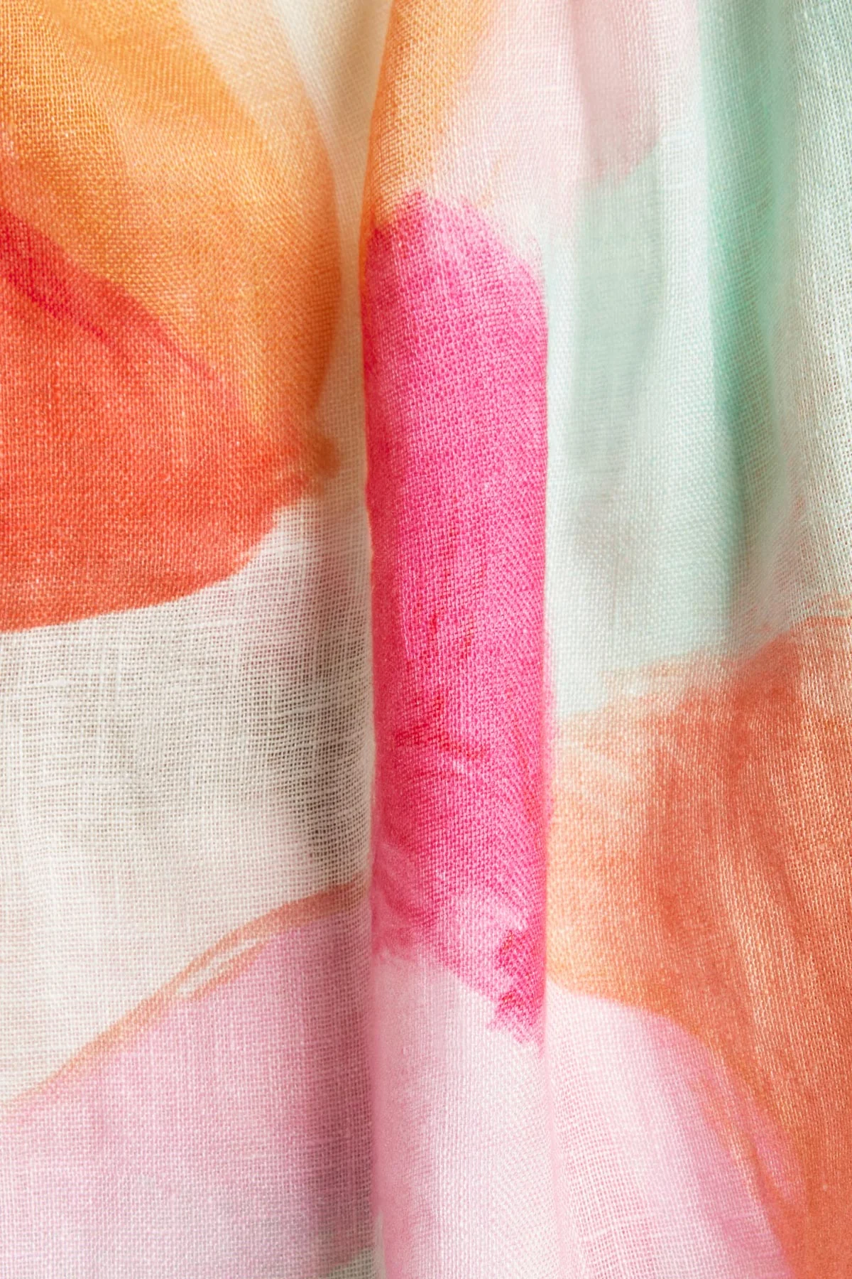 The Getaway Short - In Bloom Colorblock EcoLinen - Image 6