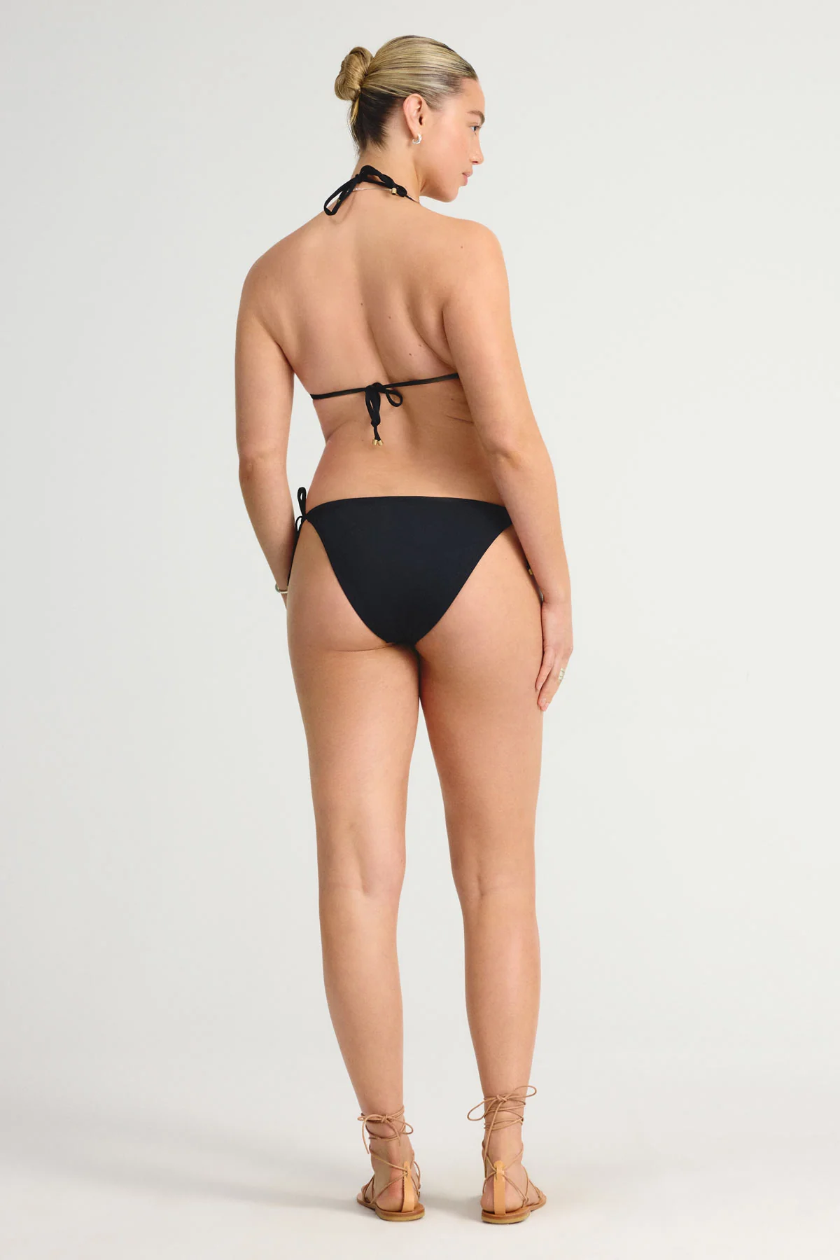 Elle Tie Side Bottom - Black EcoLux - Image 7
