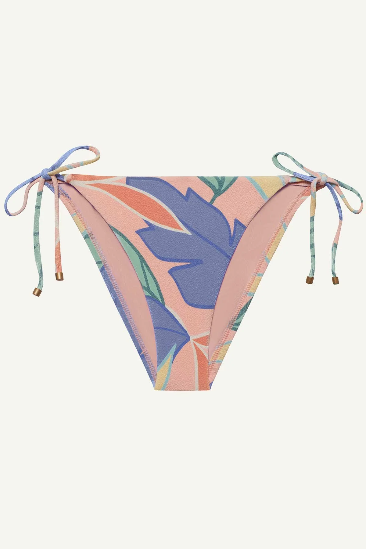 Elle Tie Side Bottom - Retro Jungle Crepe Texture - Image 5