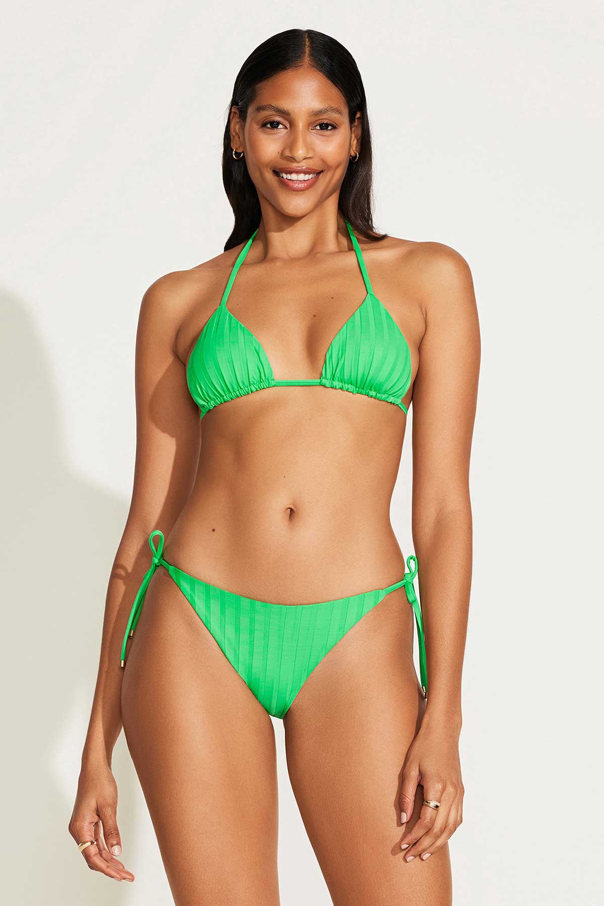 Elle Tie Side Bottom - Spearmint SuperRib - Image 2