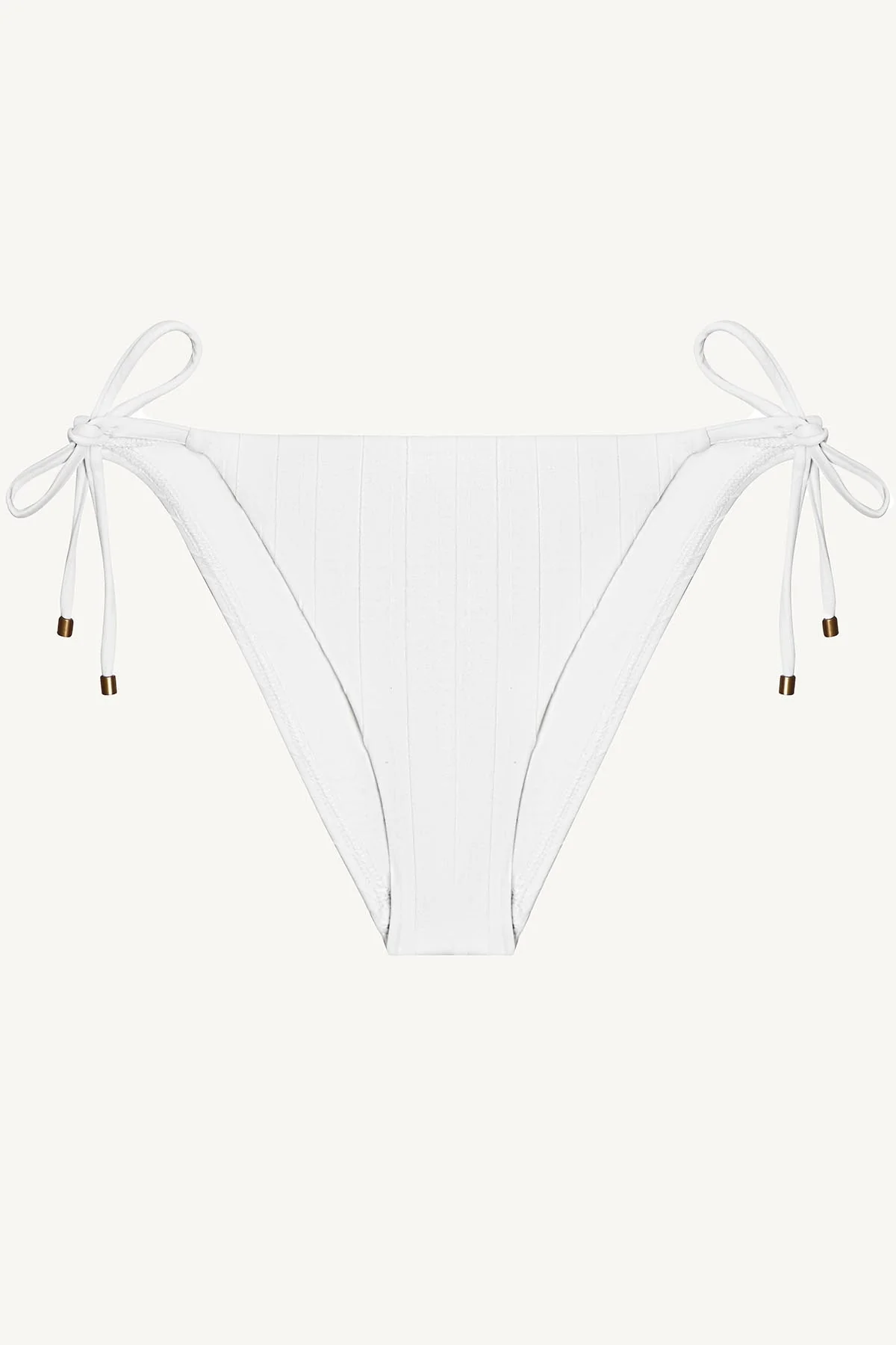 Elle Tie Side Bottom - White SuperRib - Image 7