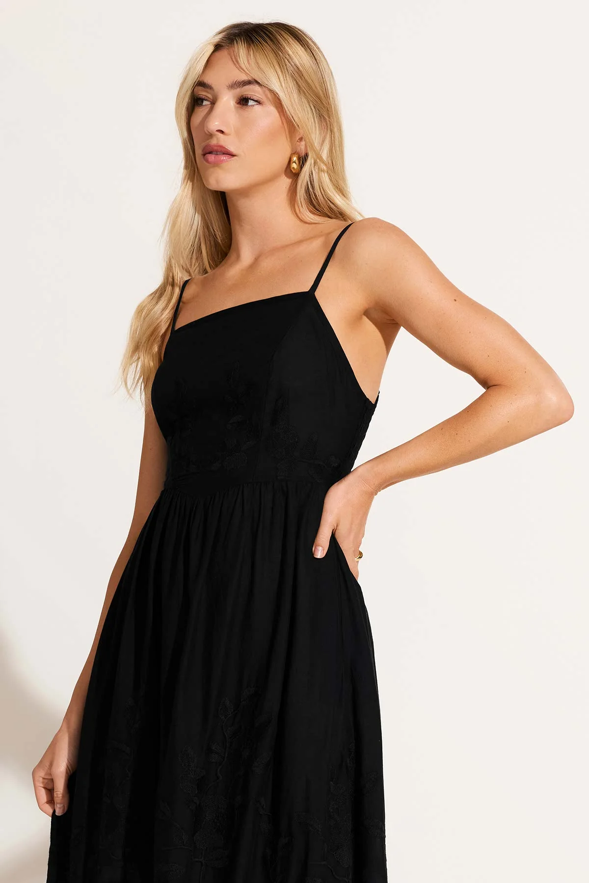 Flora Dress - Black Beachside Broderie - Image 4