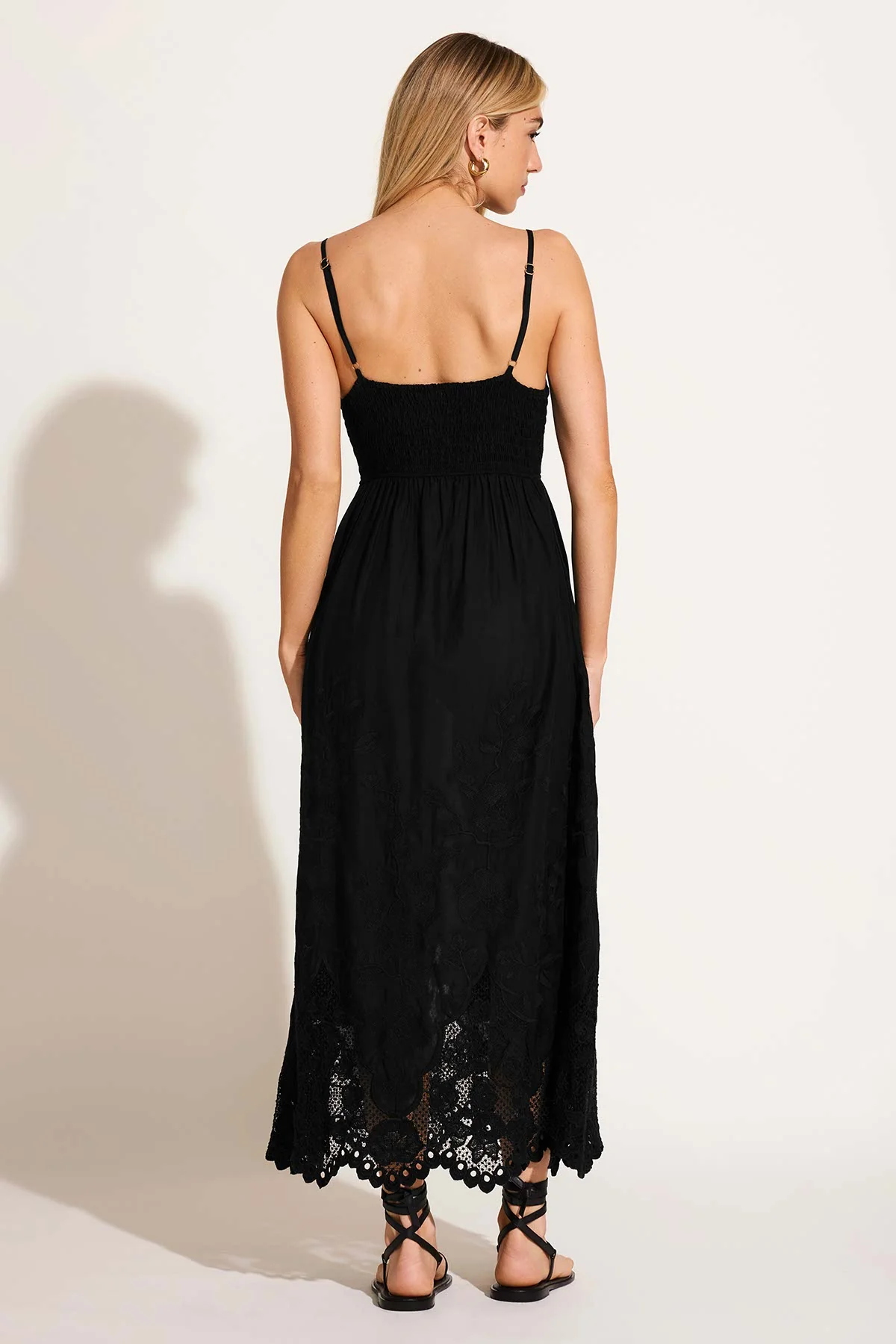 Flora Dress - Black Beachside Broderie - Image 5